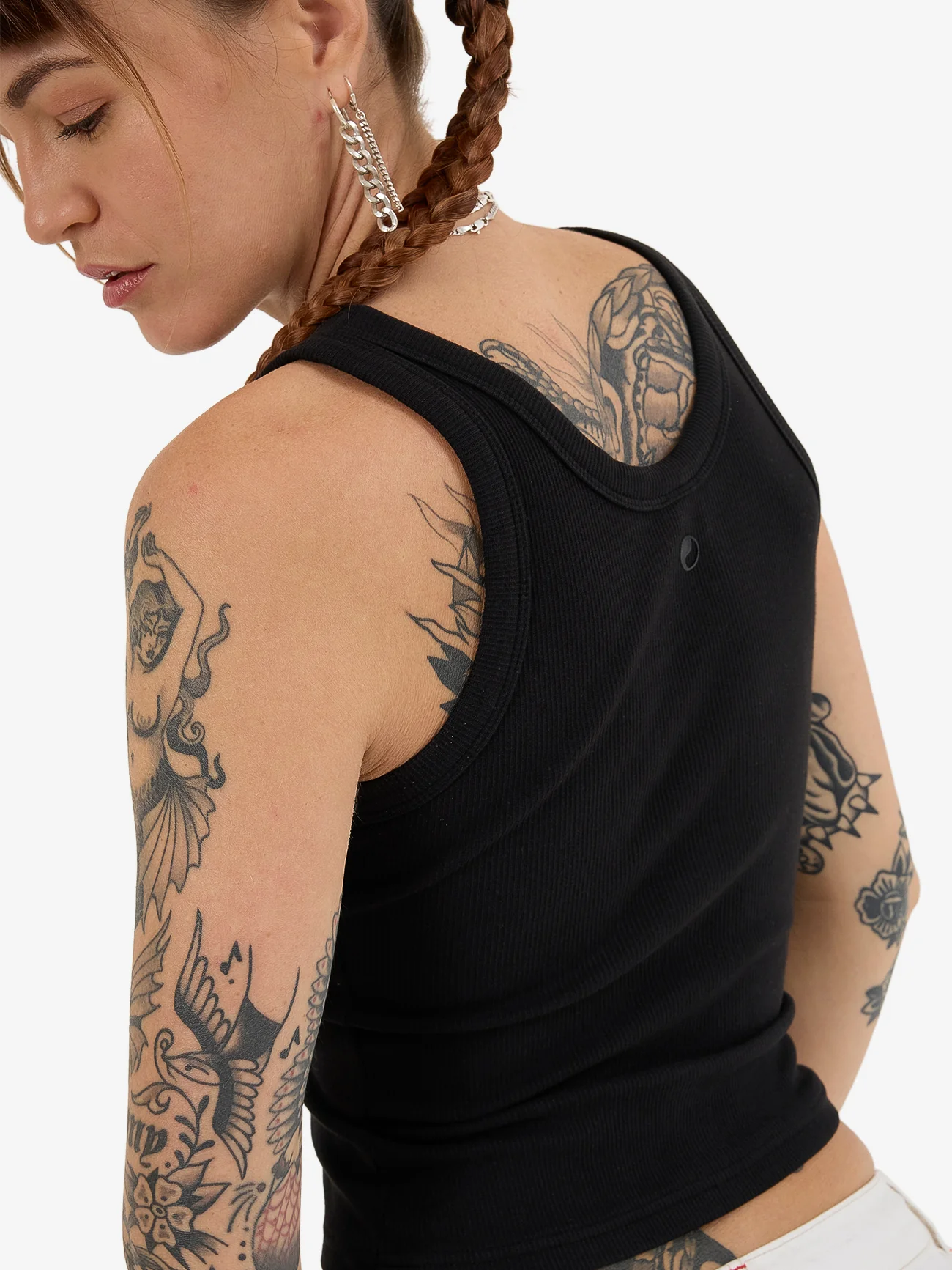Cherub Longline Tank - Black - Image 7