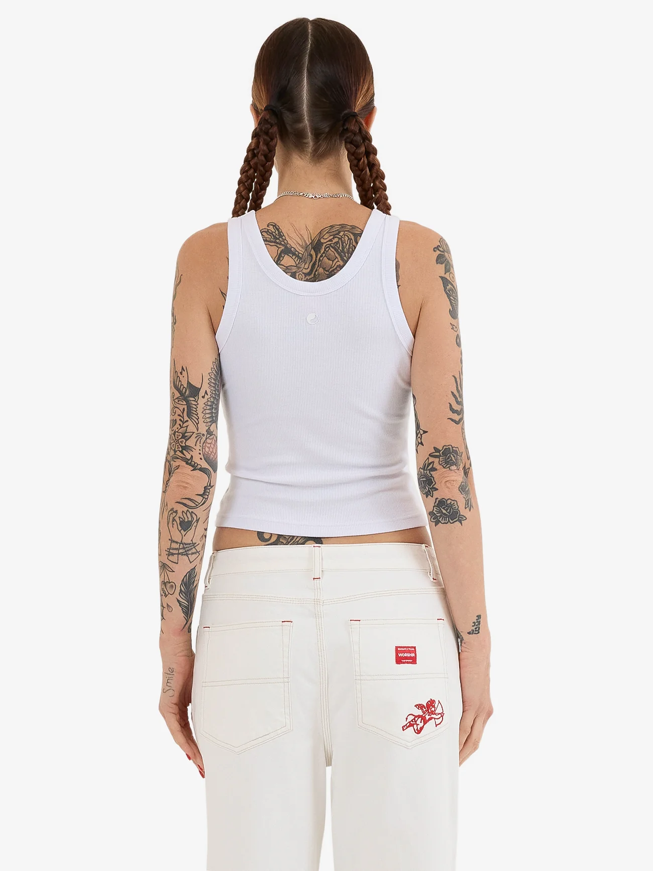 Cherub Longline Tank - White - Image 2