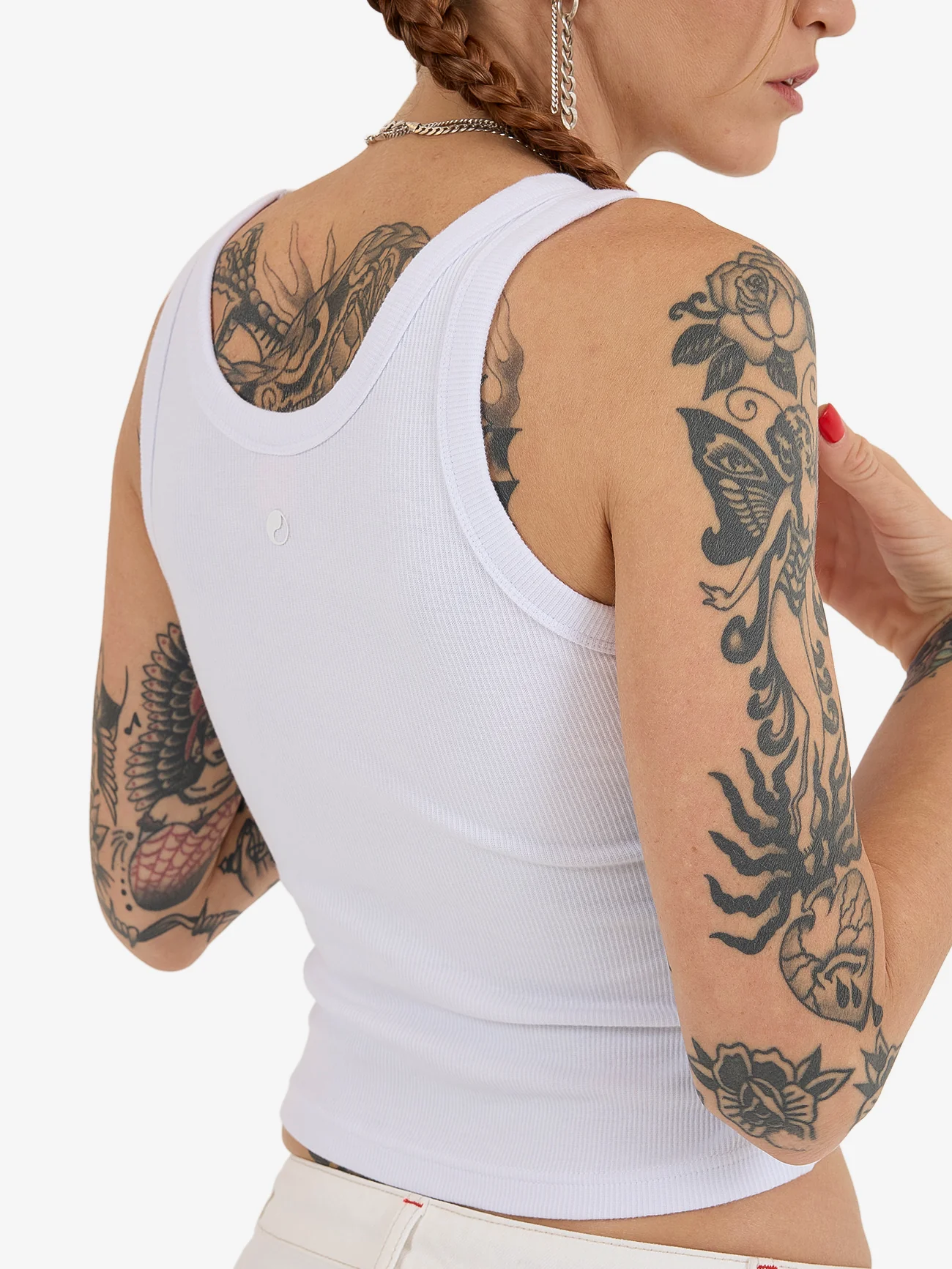Cherub Longline Tank - White - Image 7