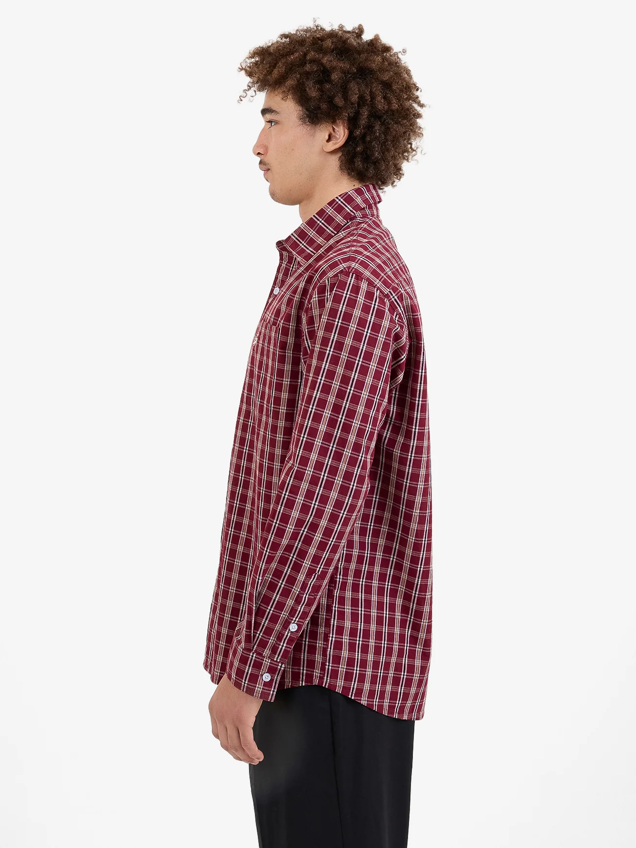 Cherub Pocket Long Sleeve Shirt - Wine - Image 4
