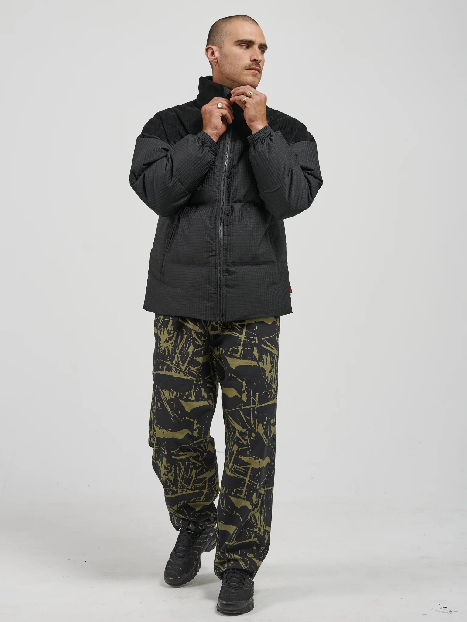 Cherub Puffer Jacket - Black - Image 3