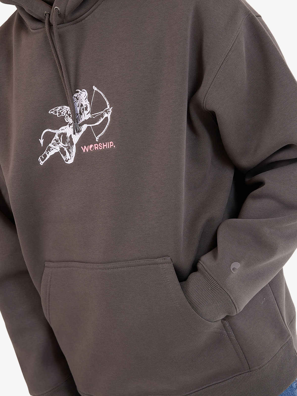 Cherub Pull Over Hood - Worn Black - Image 5