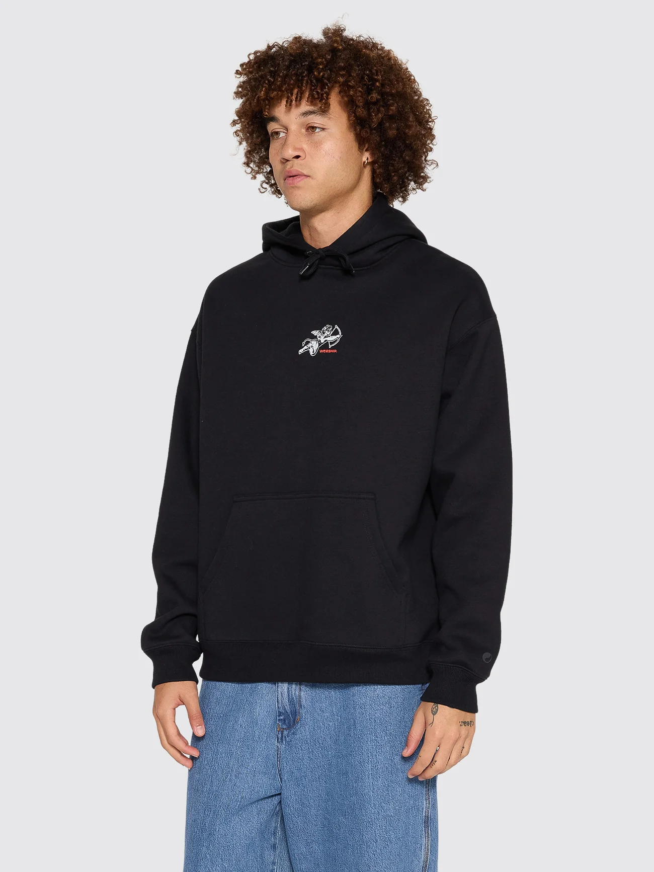 Cherub Pullover Hood - Black - Image 2