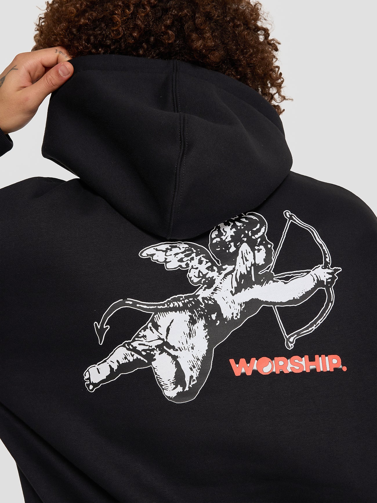 Cherub Pullover Hood - Black - Image 7