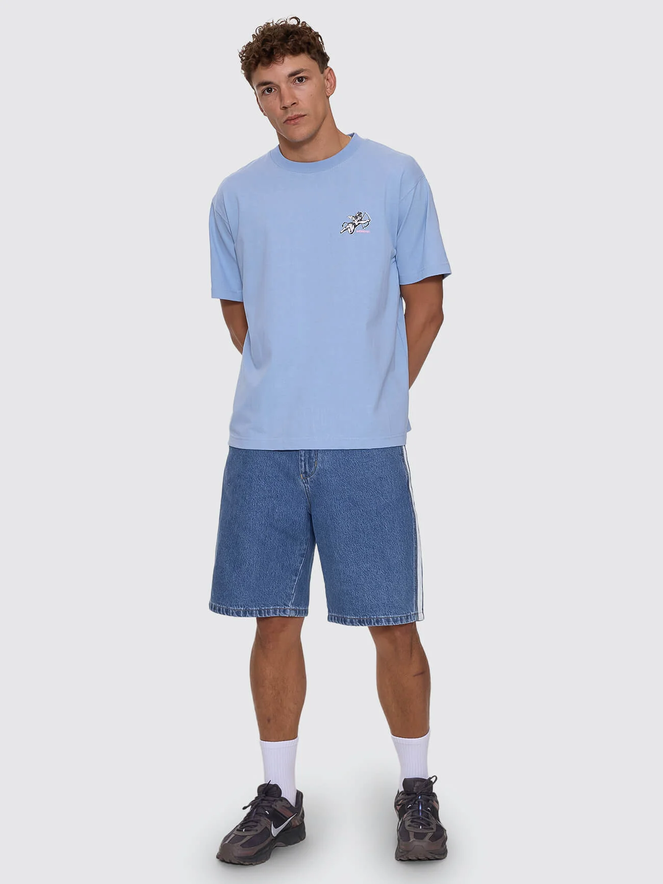 Cherub Regular Fit Tee - Bell Air Blue - Image 3