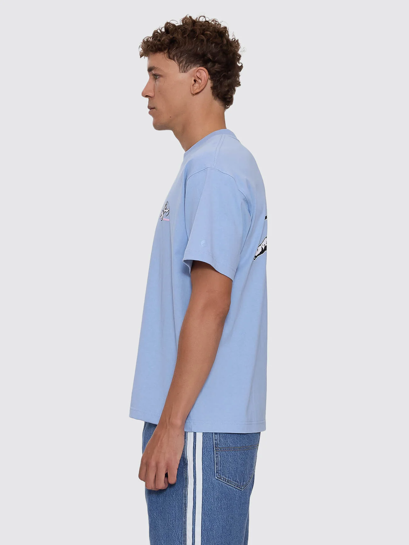 Cherub Regular Fit Tee - Bell Air Blue - Image 4