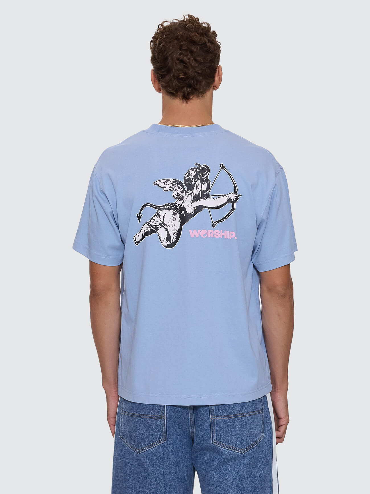 Cherub Regular Fit Tee - Bell Air Blue - Image 5