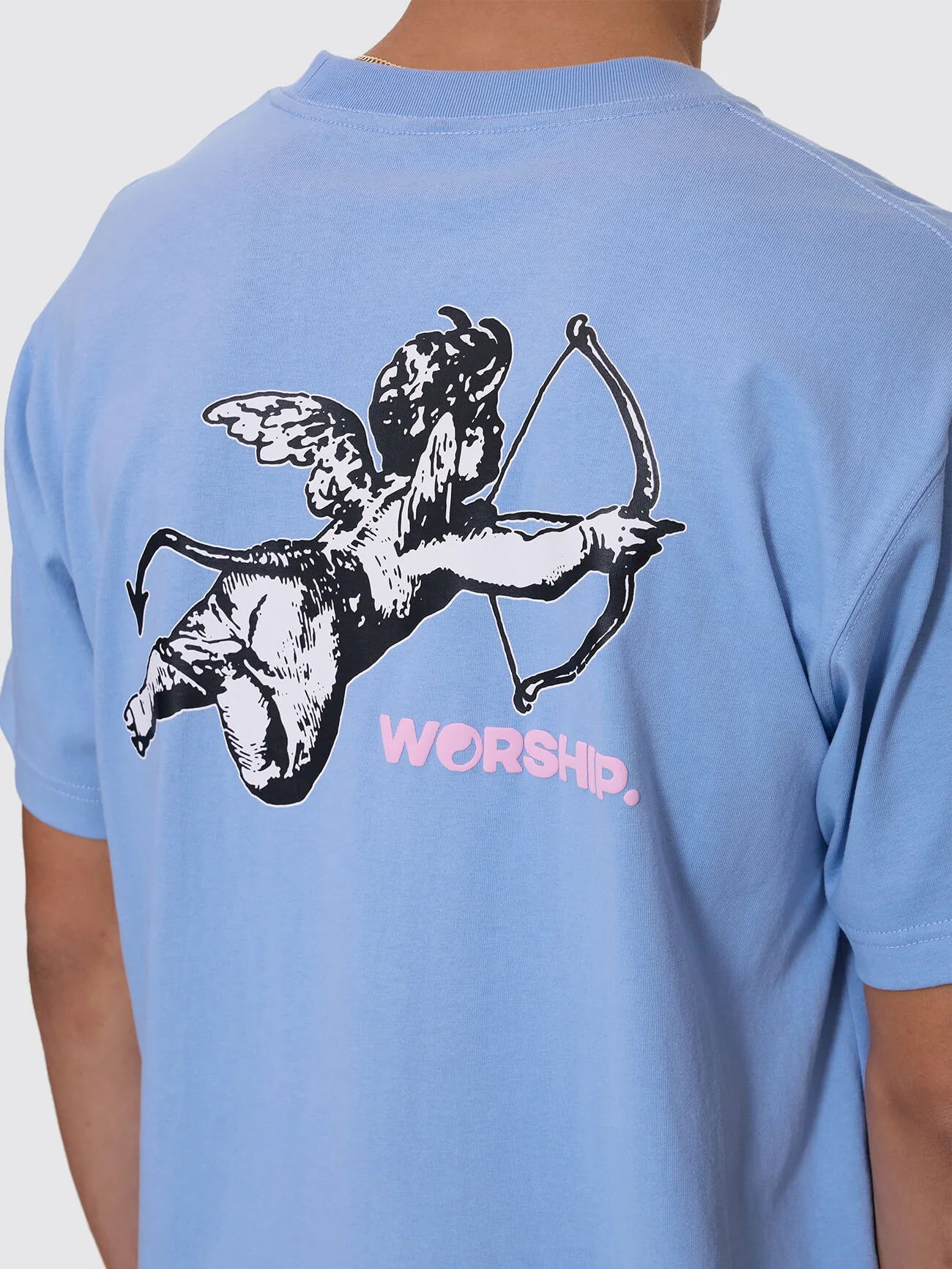 Cherub Regular Fit Tee - Bell Air Blue - Image 6