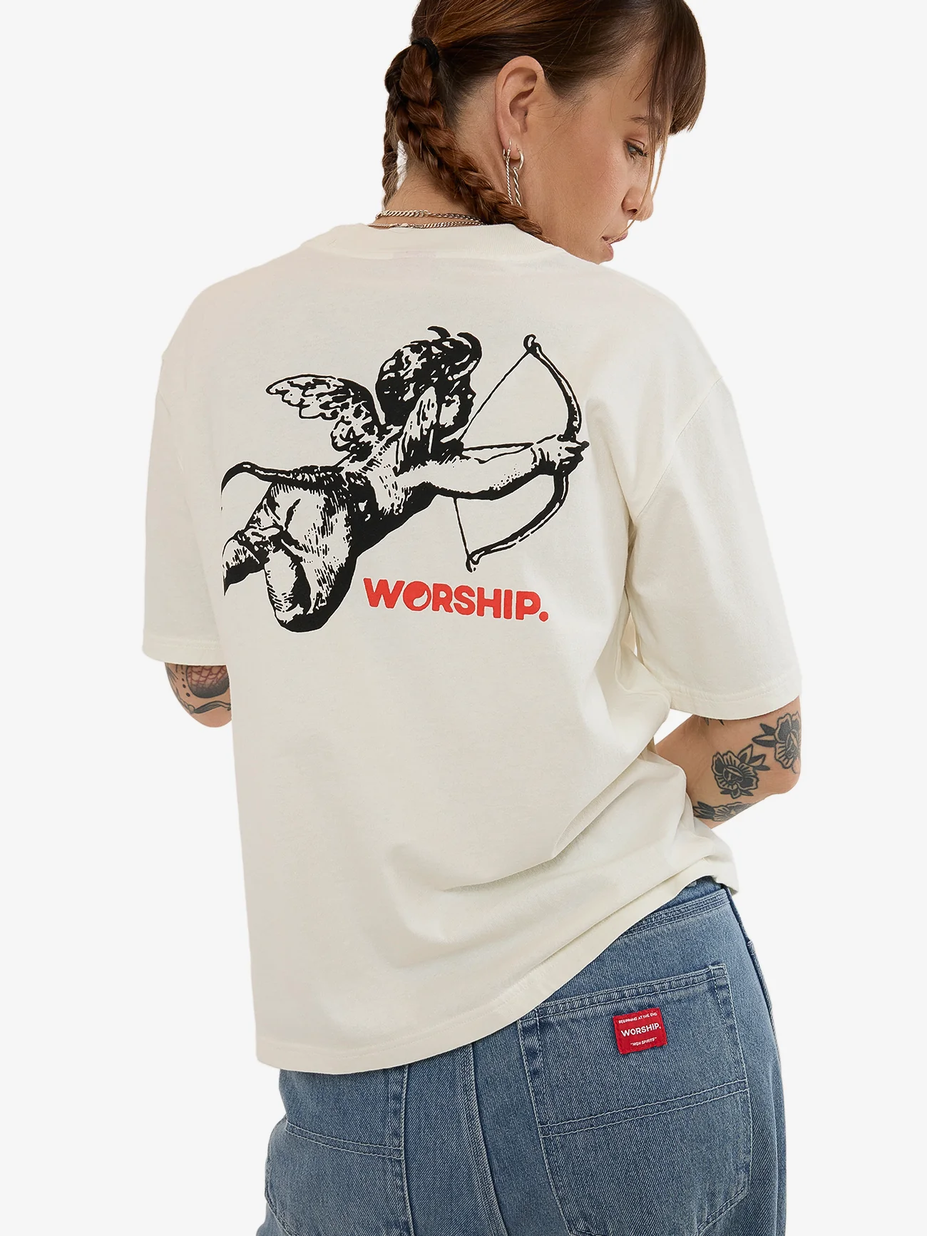 Cherub Regular Fit Tee - Bone - Image 6