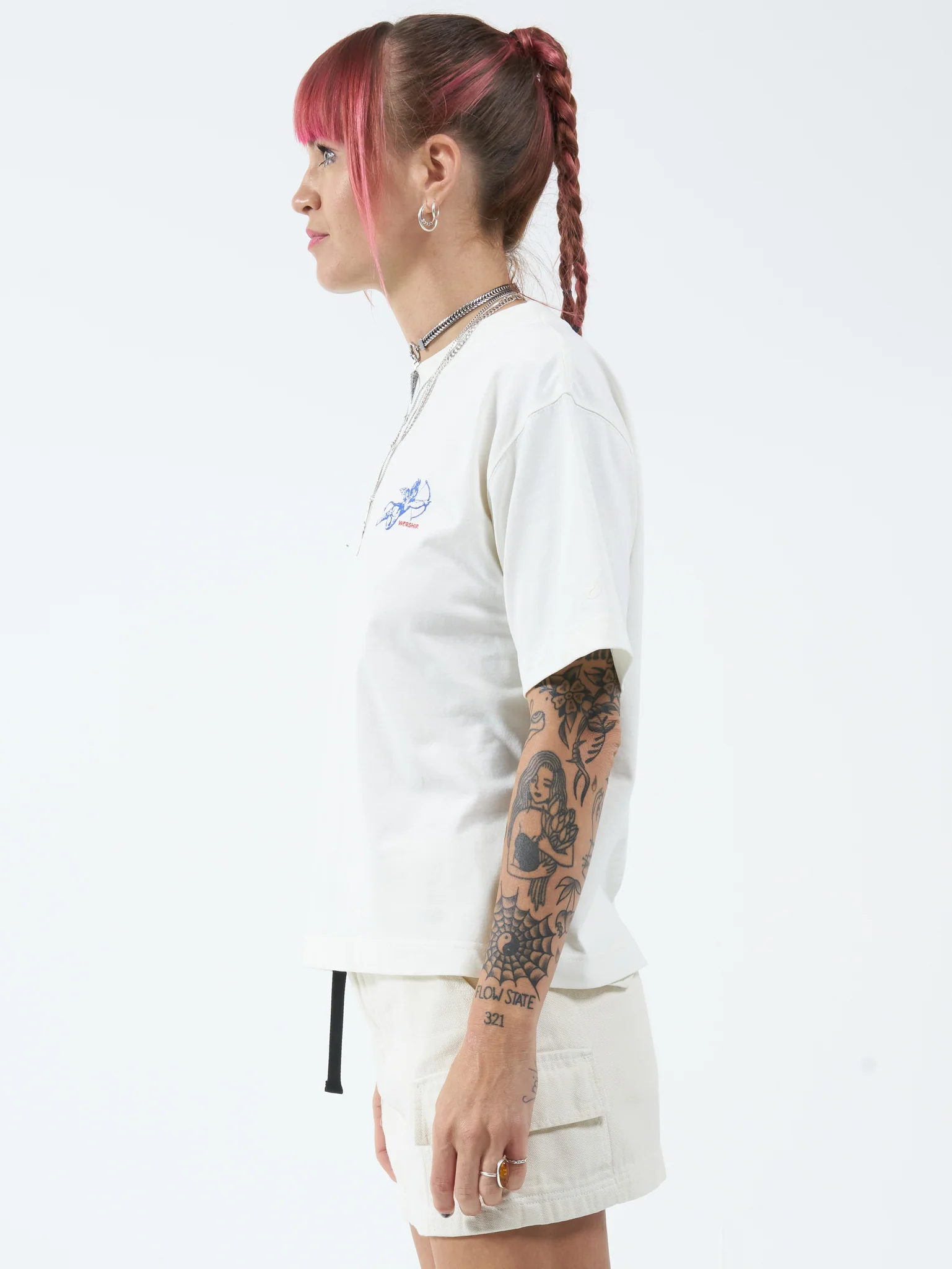 Cherub Regular Fit Tee - Bone - Image 3