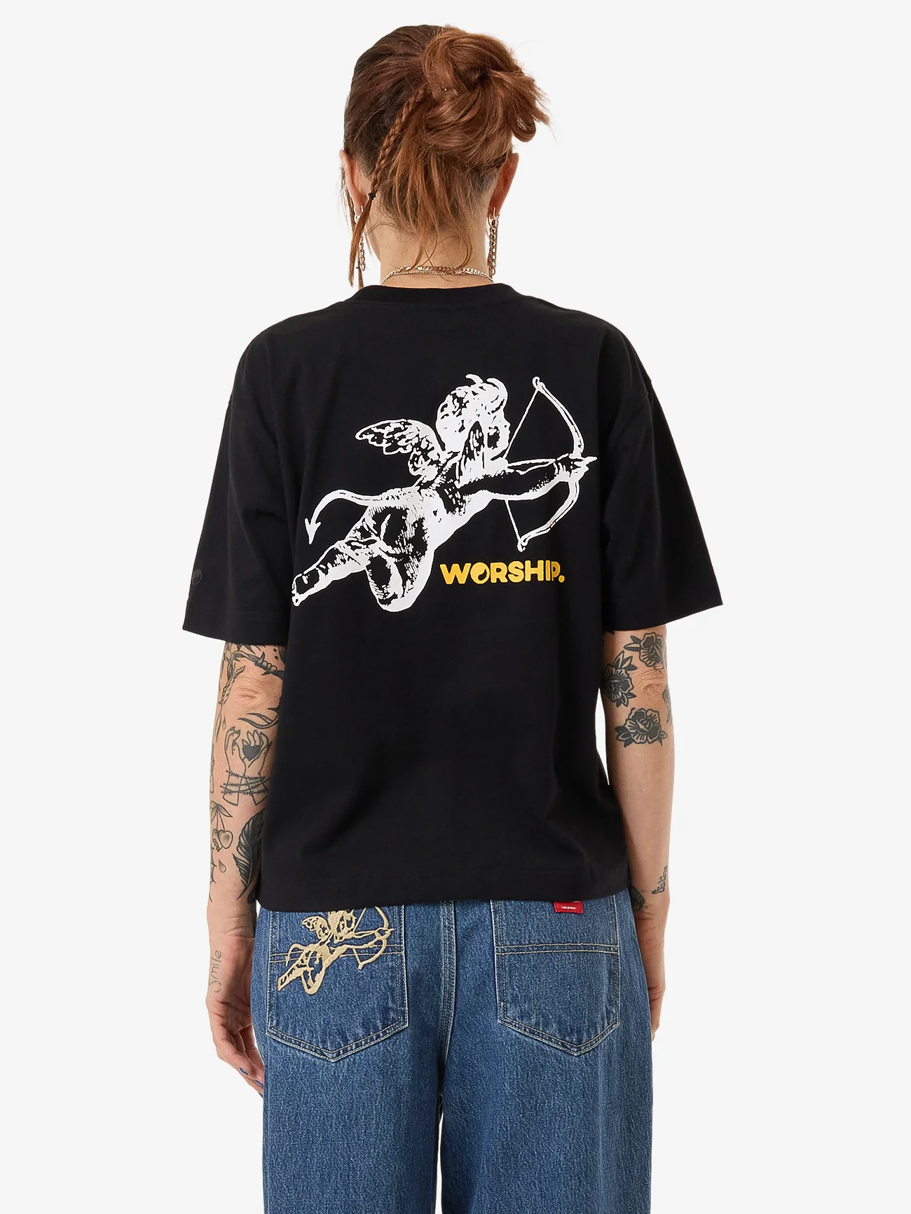 Cherub Regular Fit Tee - Standard Black - Image 2