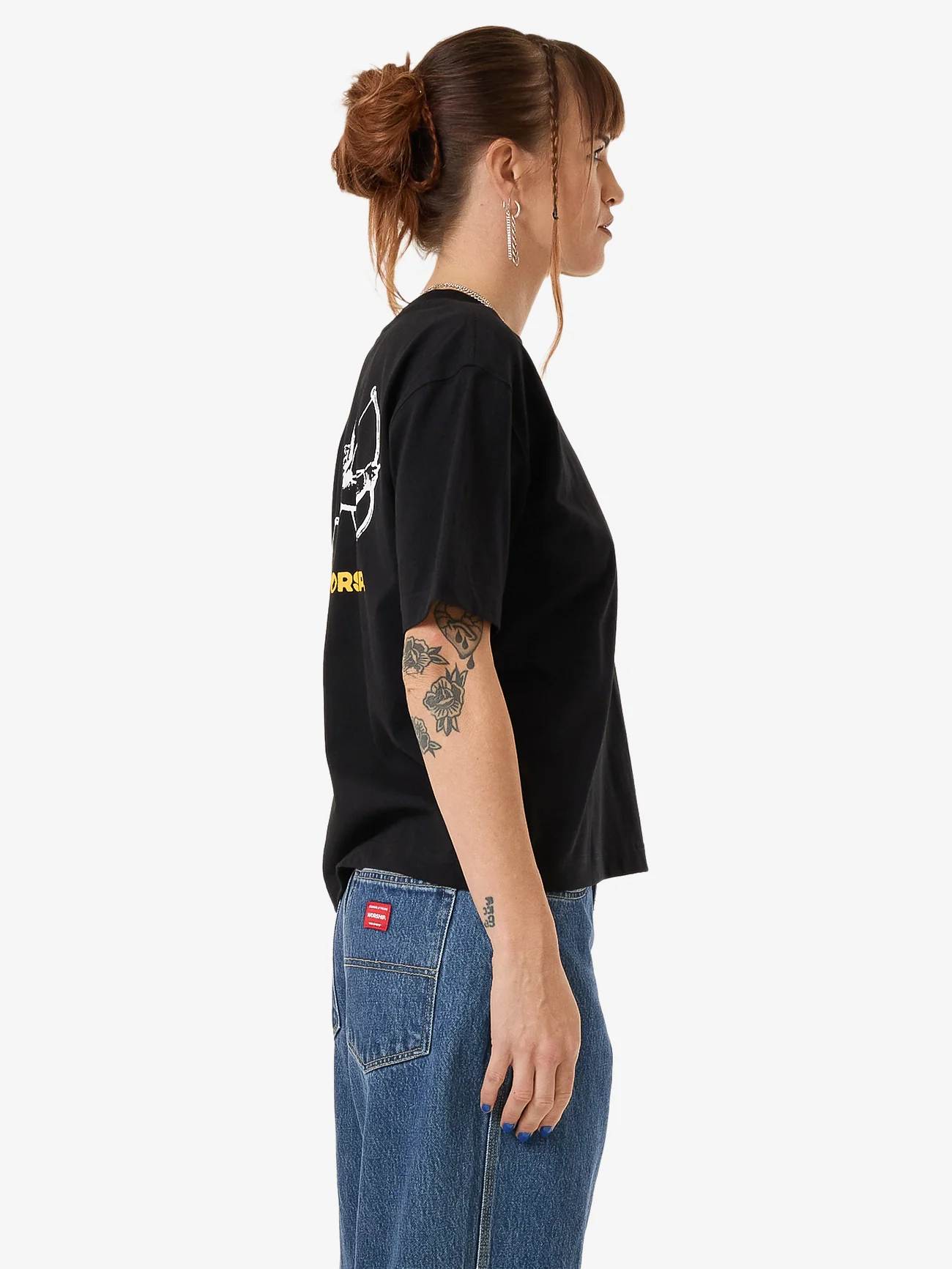 Cherub Regular Fit Tee - Standard Black - Image 4