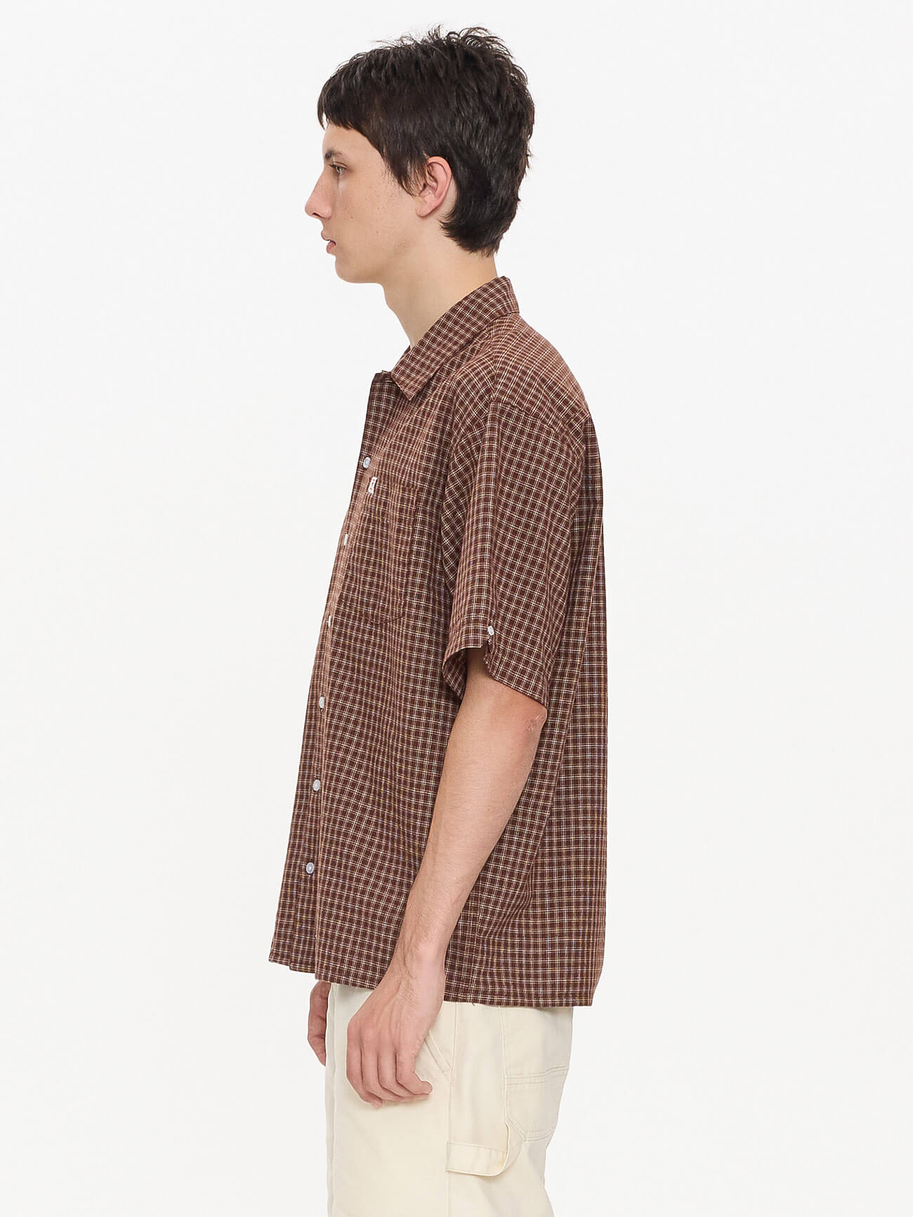 Cherub Short Sleeve Shirt - Brown - Image 3