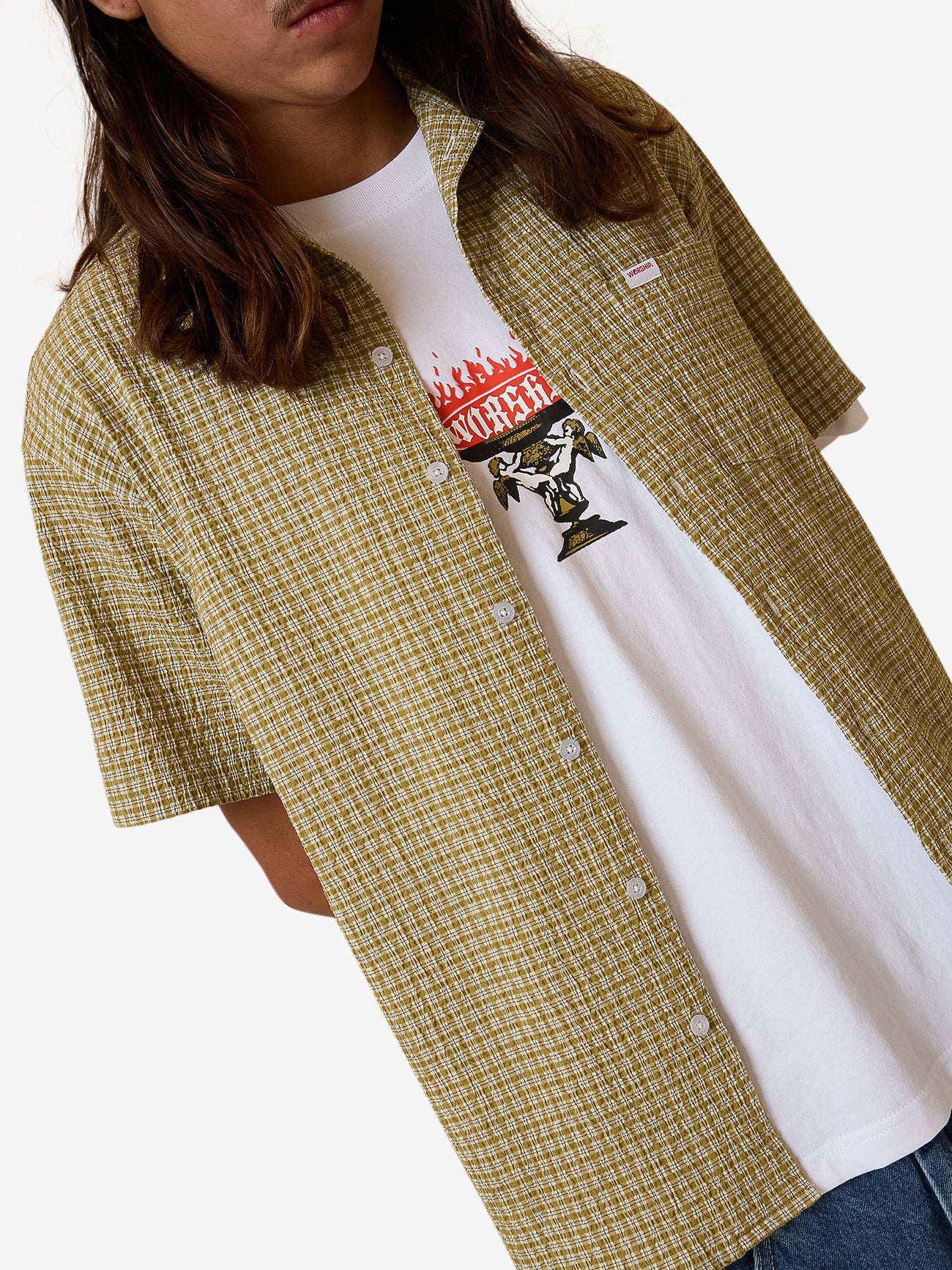 Cherub Short Sleeve Shirt - Dijon - Image 7