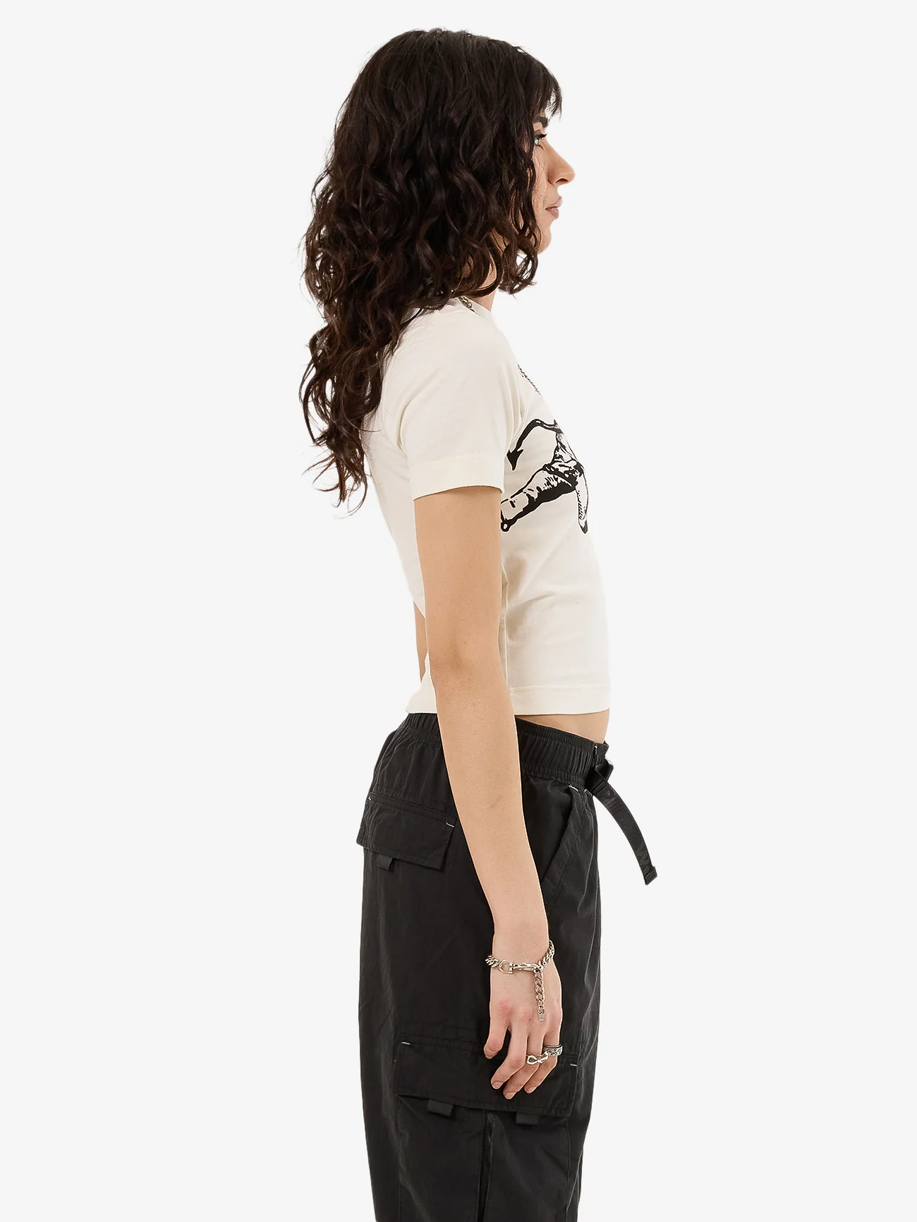 Cherub Slim Fit Tee - Bone - Image 4