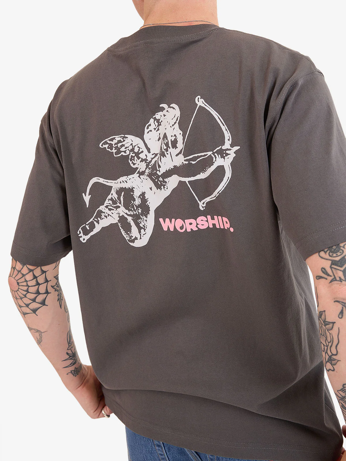 Cherub Tee - Worn Black - Image 2