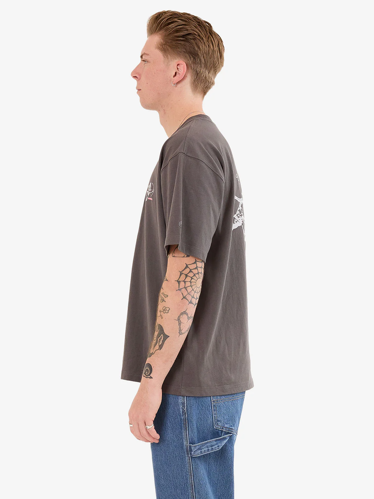 Cherub Tee - Worn Black - Image 5