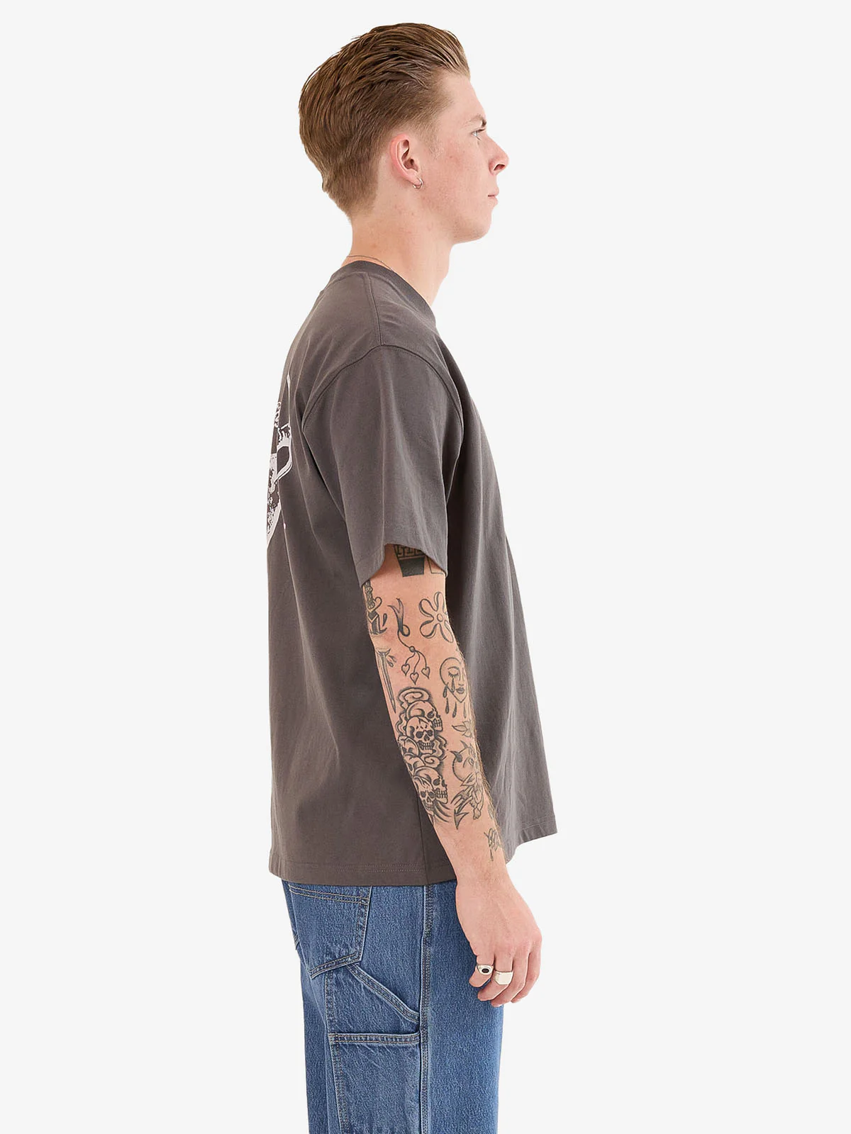 Cherub Tee - Worn Black - Image 6