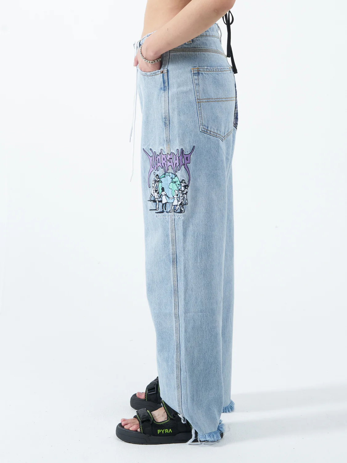 Childs Play Sloucher Jean - Worship Worn Blue - Image 4