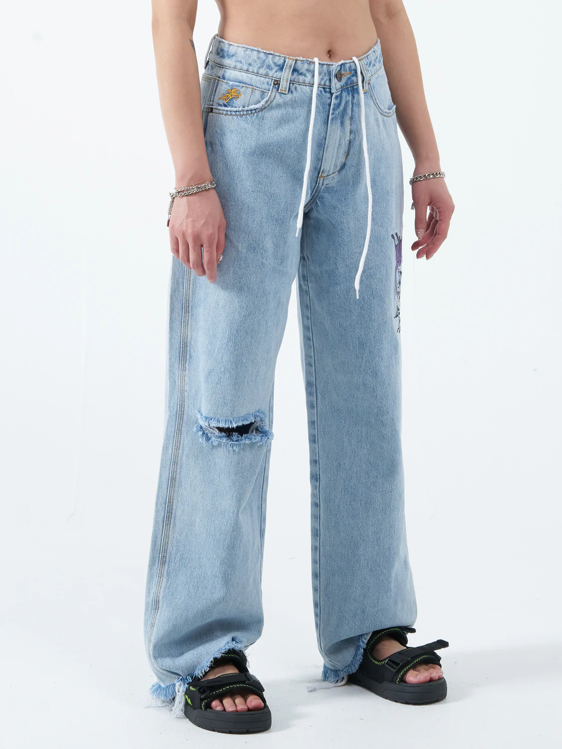 Childs Play Sloucher Jean - Worship Worn Blue - Image 8