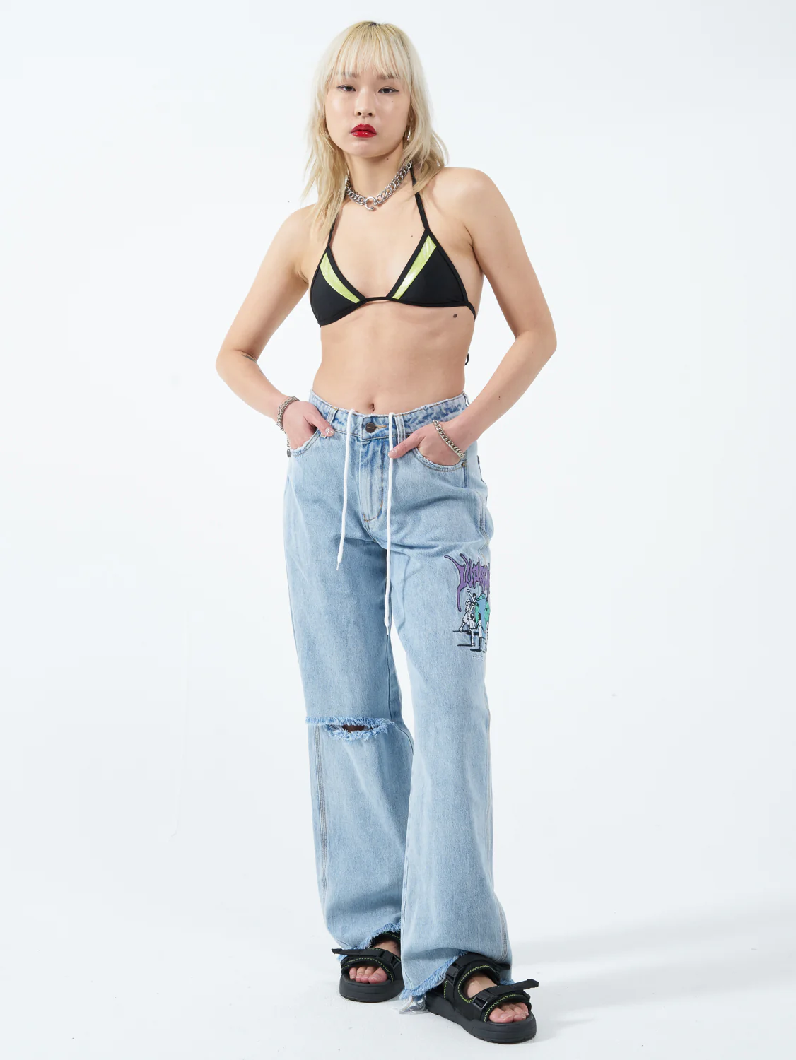 Childs Play Sloucher Jean - Worship Worn Blue - Image 9