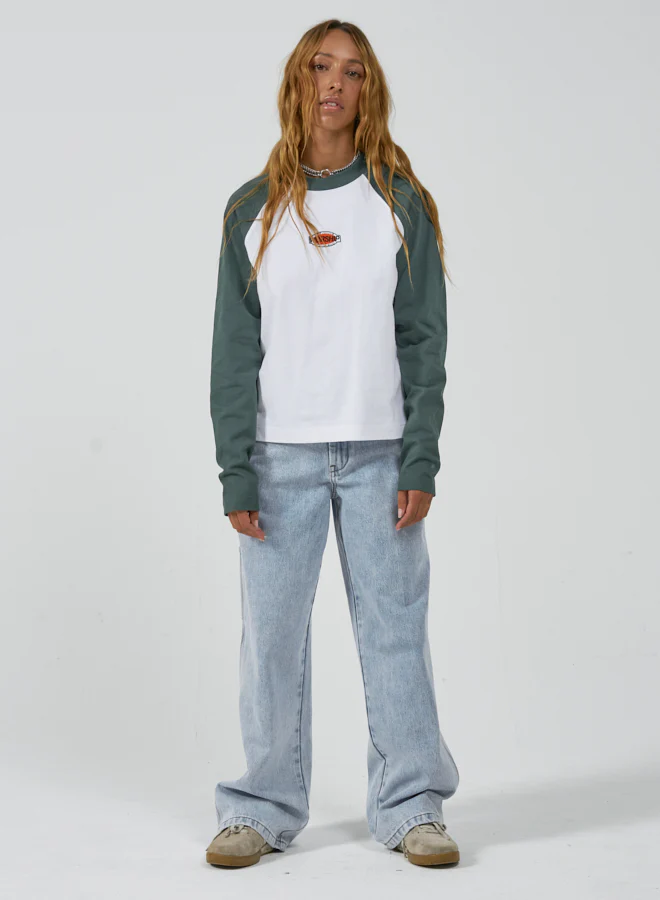 Choices LS Raglan Tee - Hunter Green - Image 5