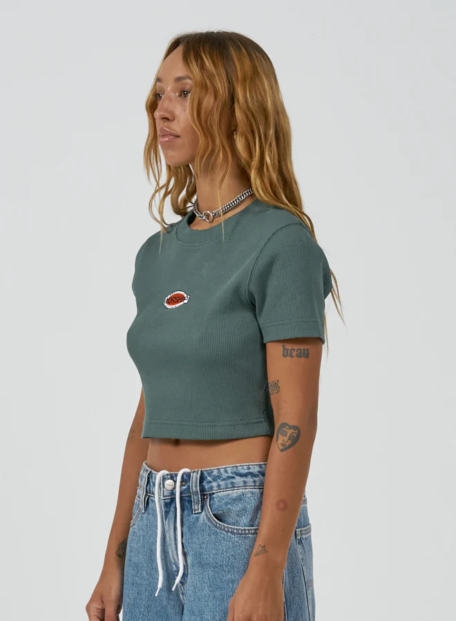 Choices Micro Tee - Hunter Green - Image 4