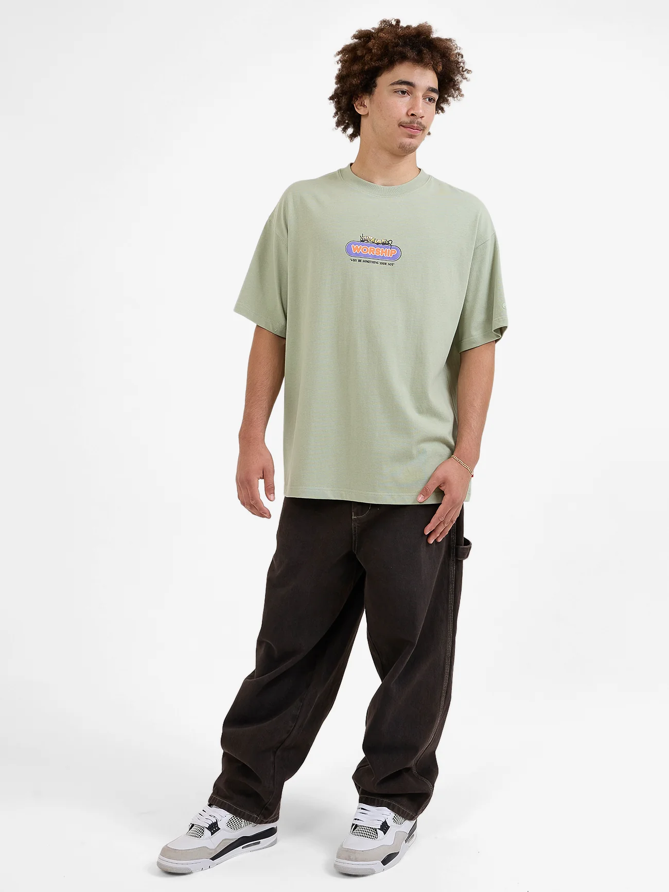 Chyrsalis Oversize Tee - Swamp Green - Image 5