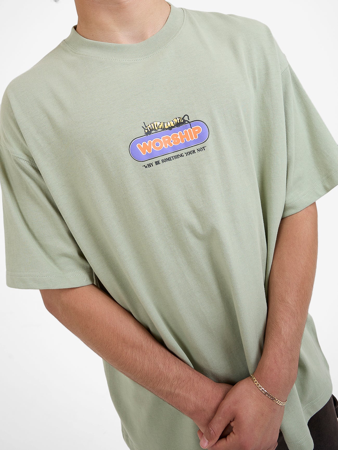 Chyrsalis Oversize Tee - Swamp Green - Image 7