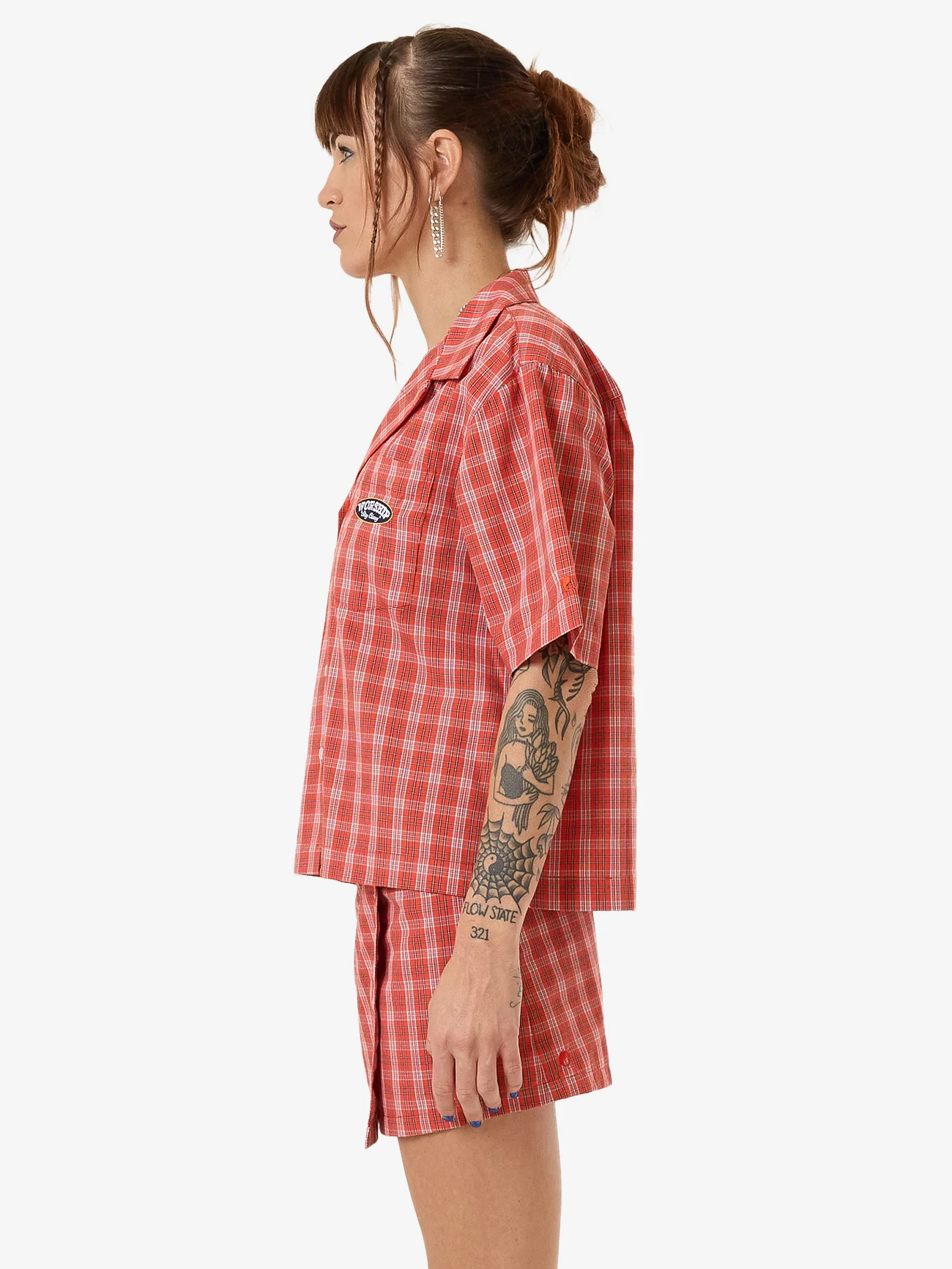 Class Box Fit Shirt - Tomato Red - Image 3