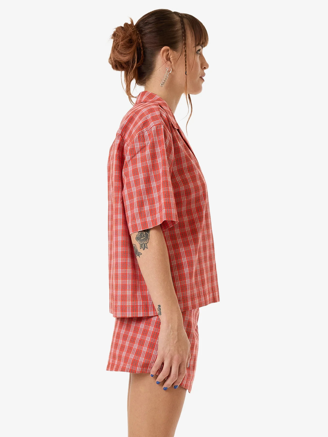 Class Box Fit Shirt - Tomato Red - Image 4