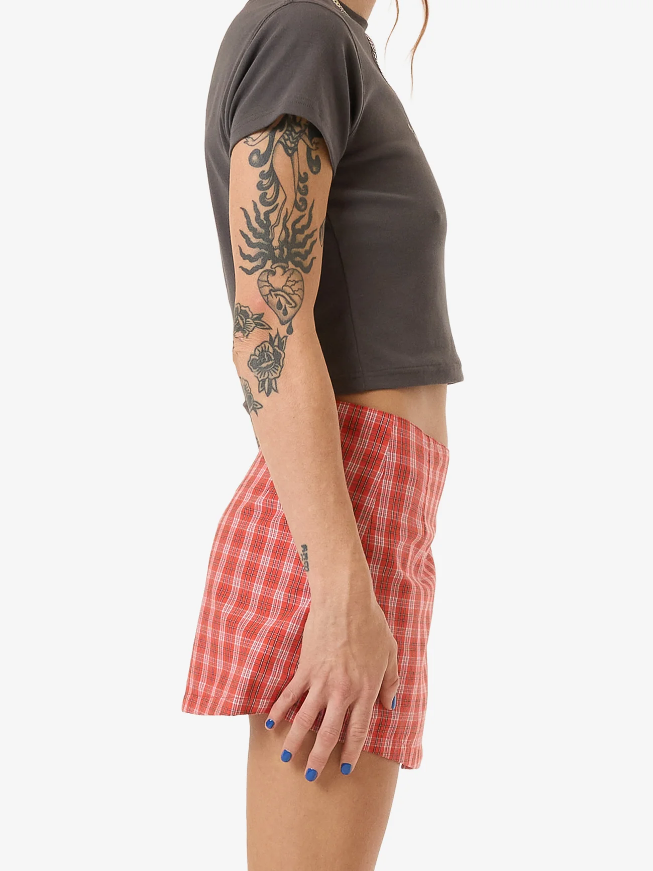 Class Micro Wrap Skirt - Tomato Red - Image 4