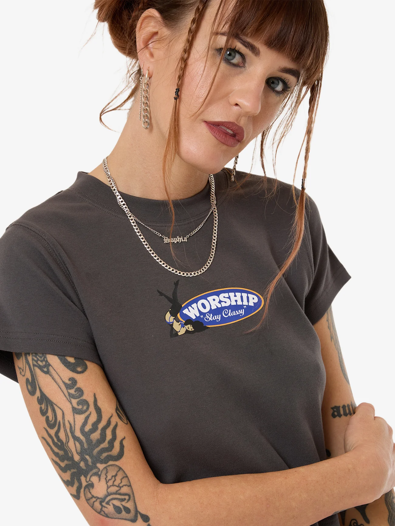 Class Teeny Tee - Worn Black - Image 6
