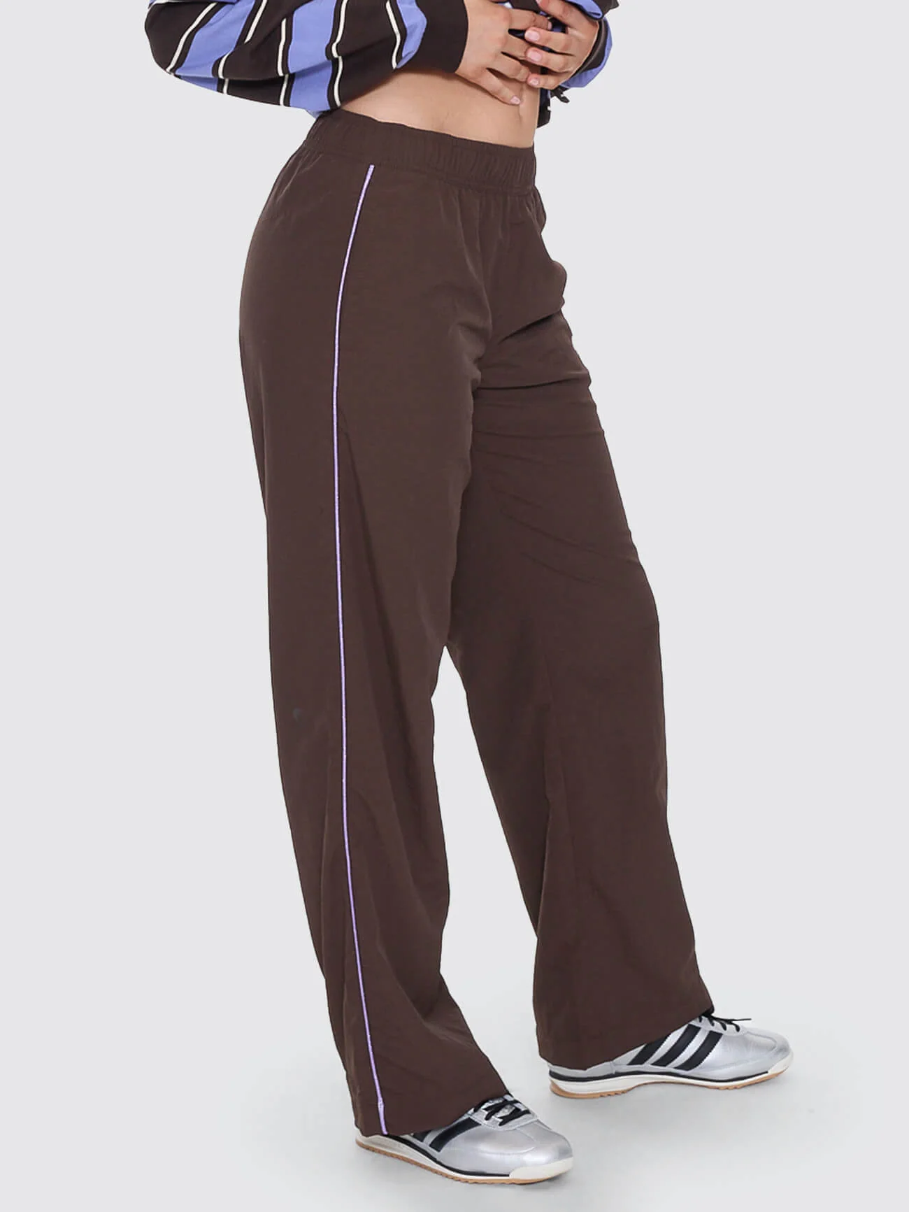 Coed Nylon Track Pant - Ganache - Image 6