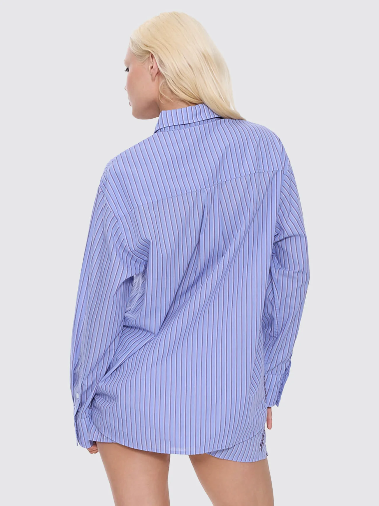 Coed Oversized Long Sleeve Shirt - Purple Haze - Image 4