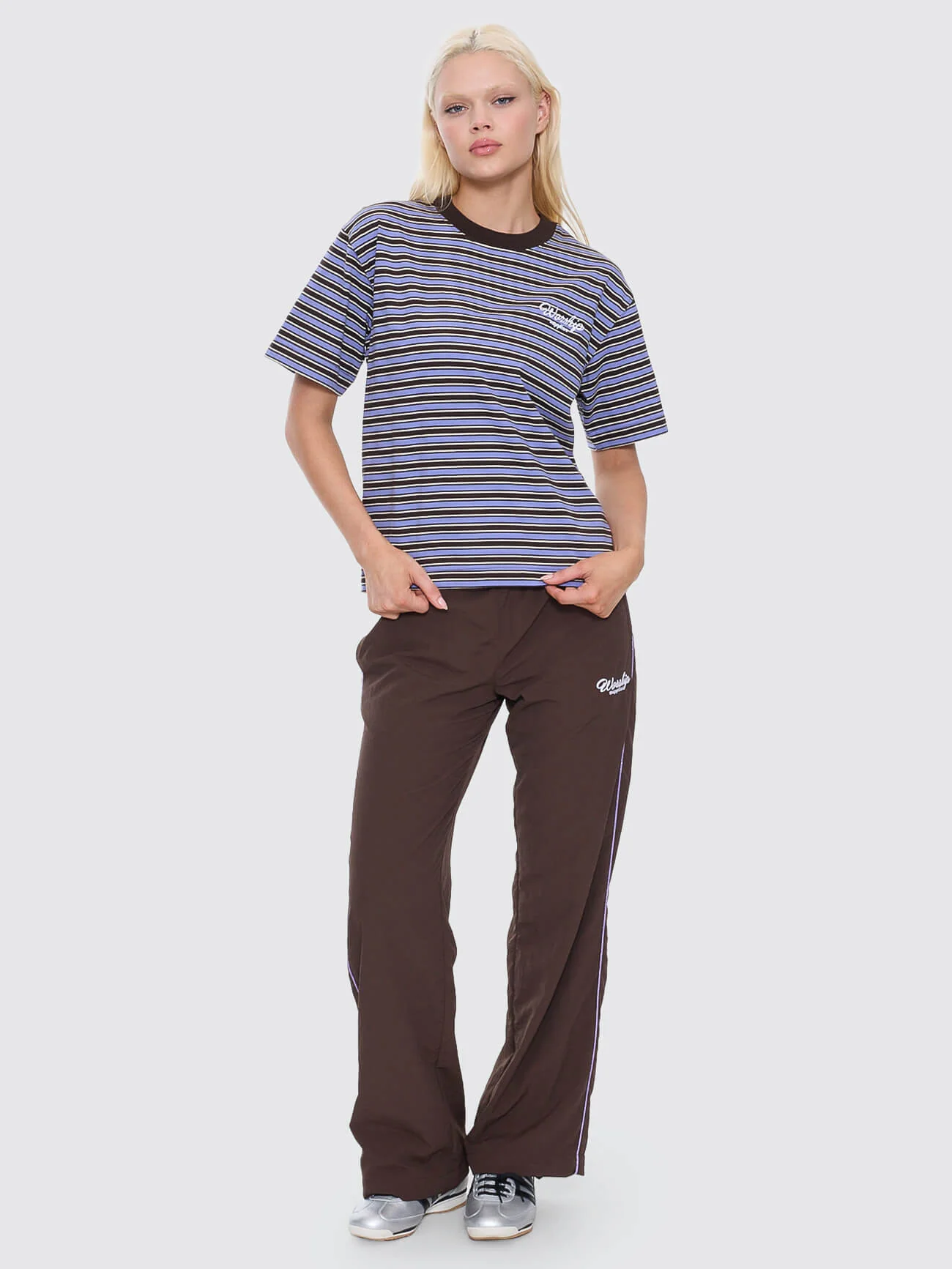 Coed Stripe Regular Fit Tee - Ganache - Image 3