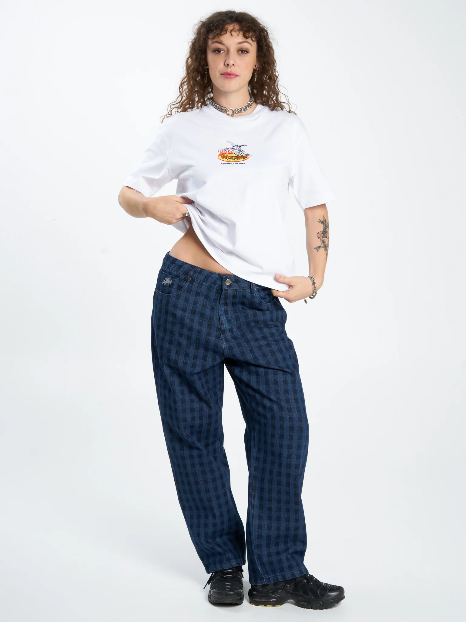 Controlled Burn Regular Fit Tee - White - Image 5