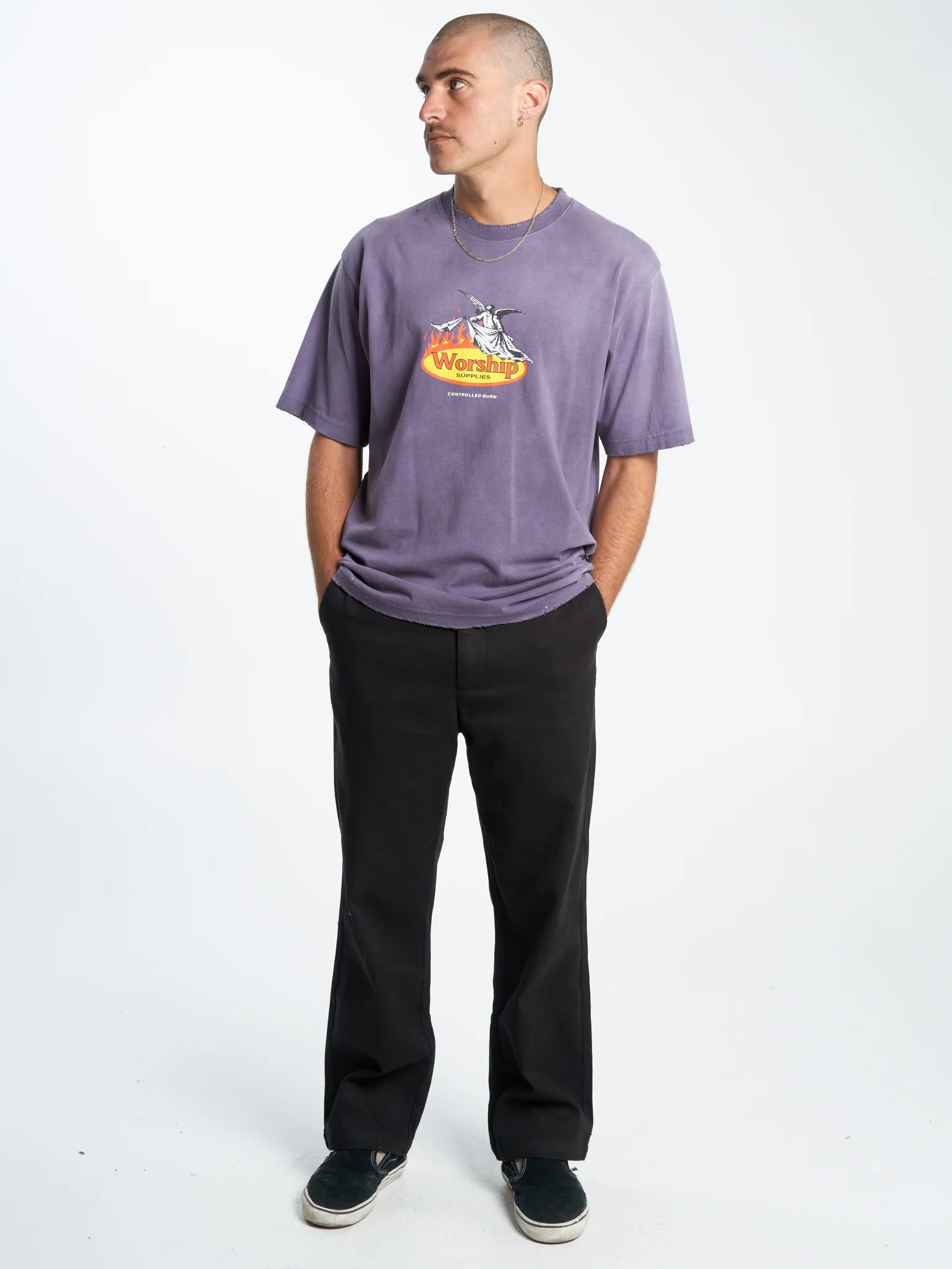 Controlled Burn Tee - Greystone - Image 6
