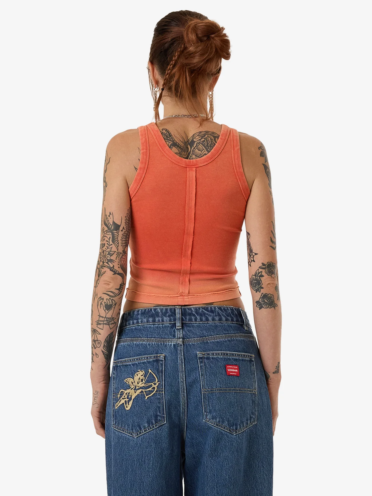Core Divided Sport Tank - Cherry Tomato - Image 2