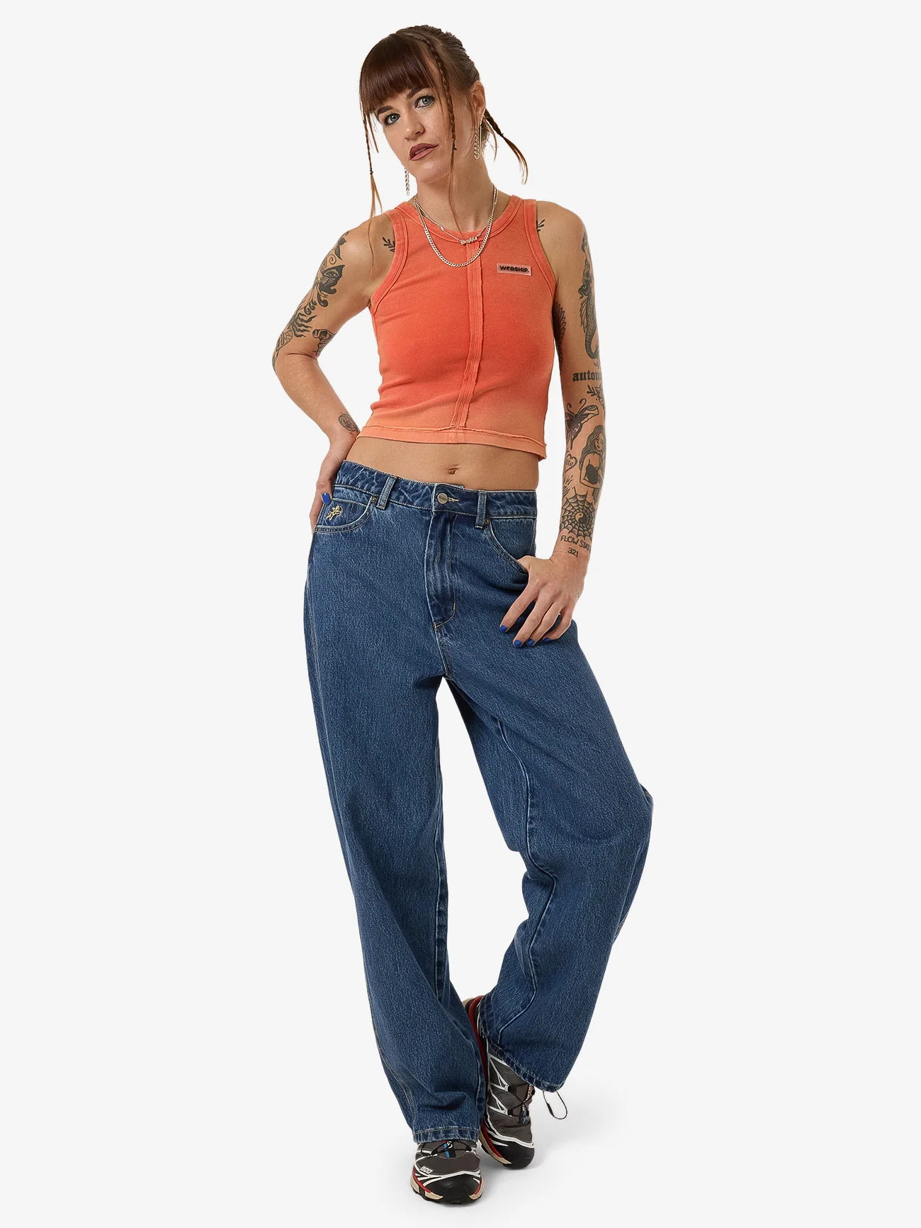 Core Divided Sport Tank - Cherry Tomato - Image 5