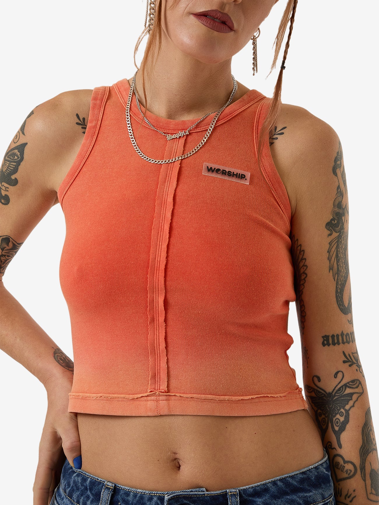 Core Divided Sport Tank - Cherry Tomato - Image 6