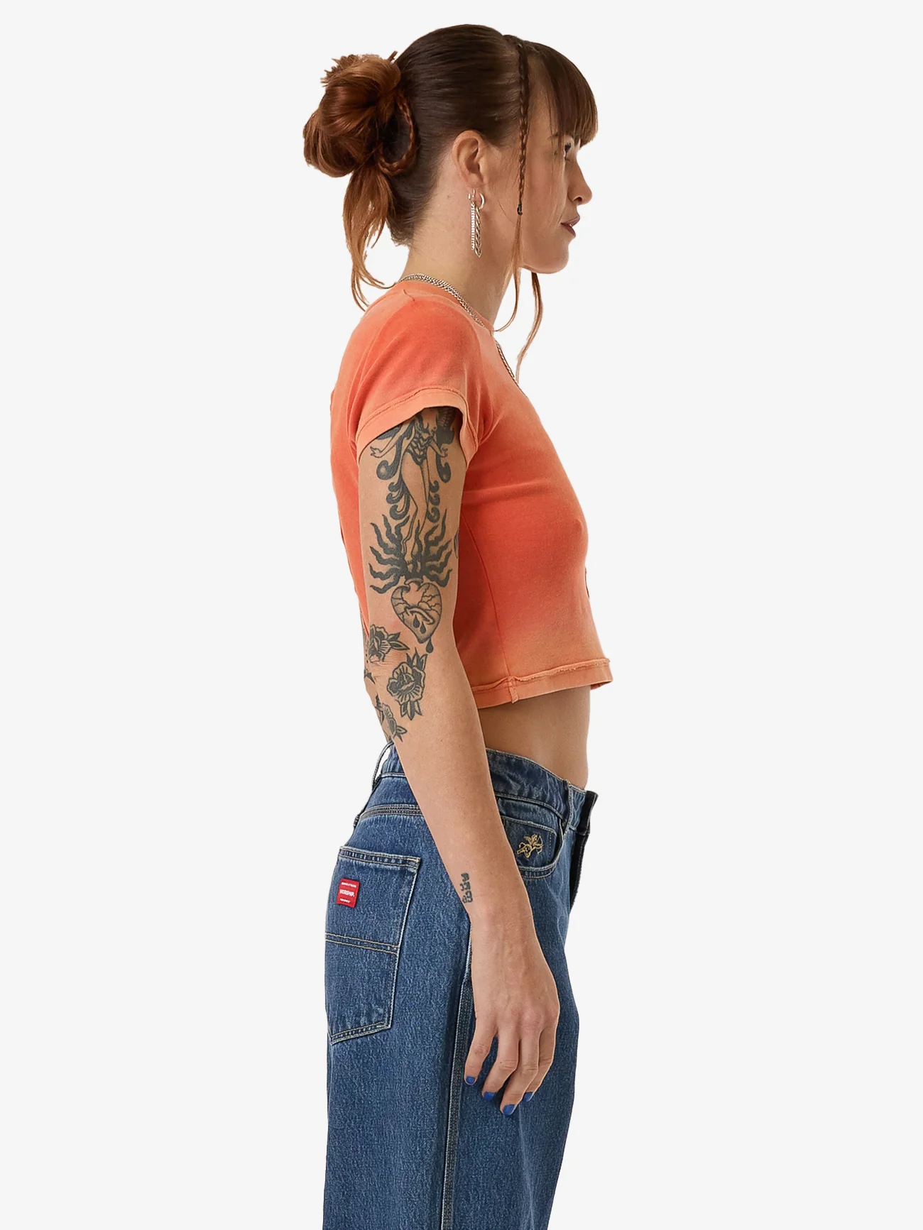 Core Divided Teeny Tee - Cherry Tomato - Image 4