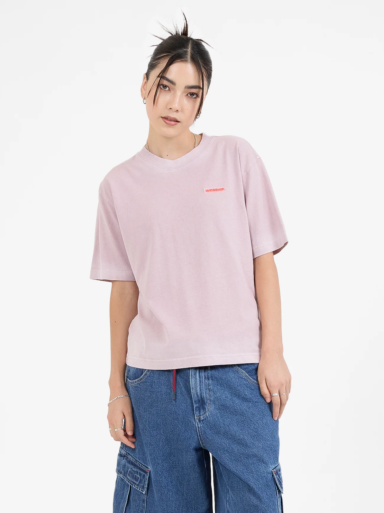 Core Regular Fit Tee - Lilac Fade - Image 4