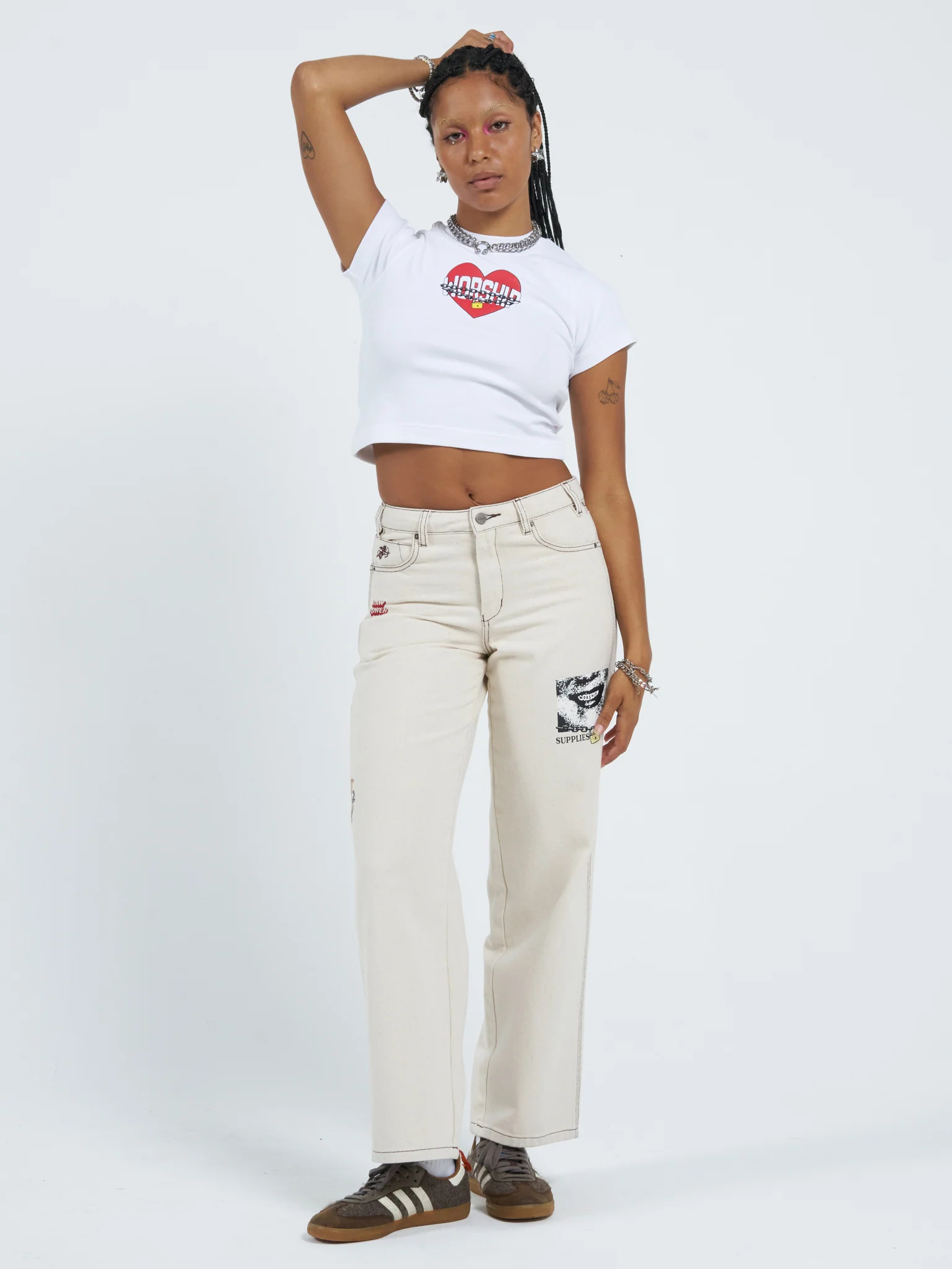 Core Strength Teeny Tee - White - Image 3
