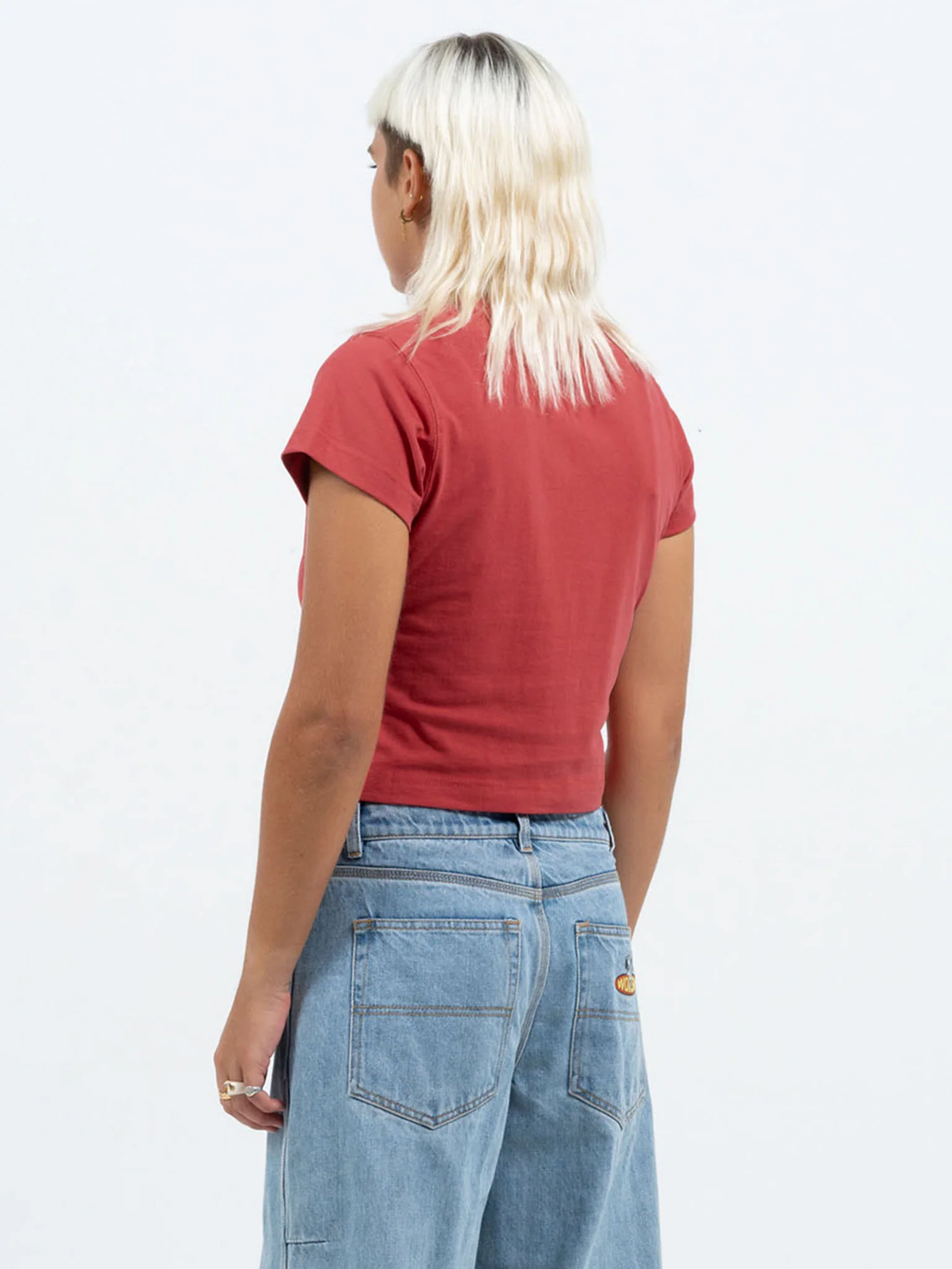 Core Teeny Tee - Washed Red - Image 4