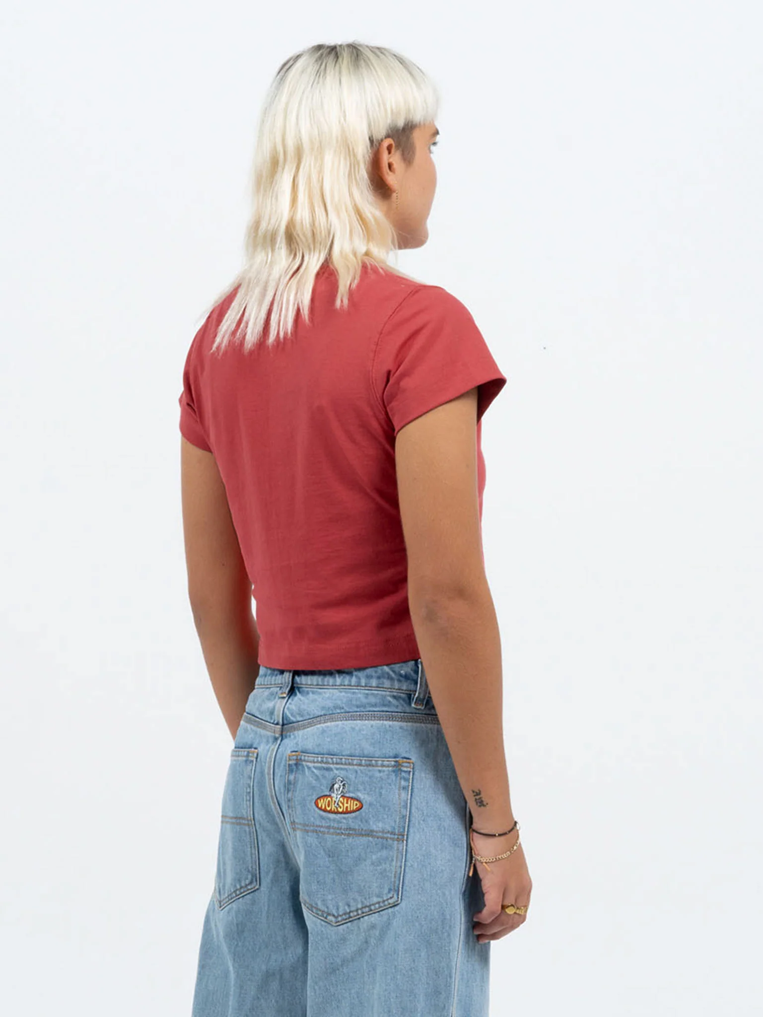 Core Teeny Tee - Washed Red - Image 5