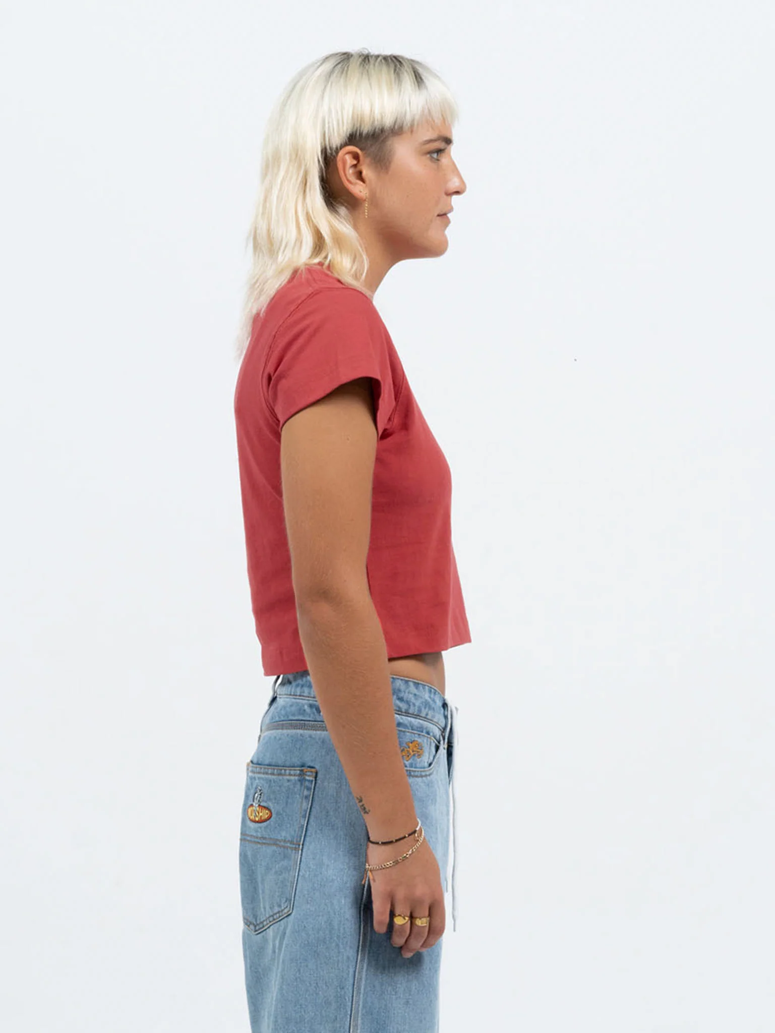Core Teeny Tee - Washed Red - Image 6