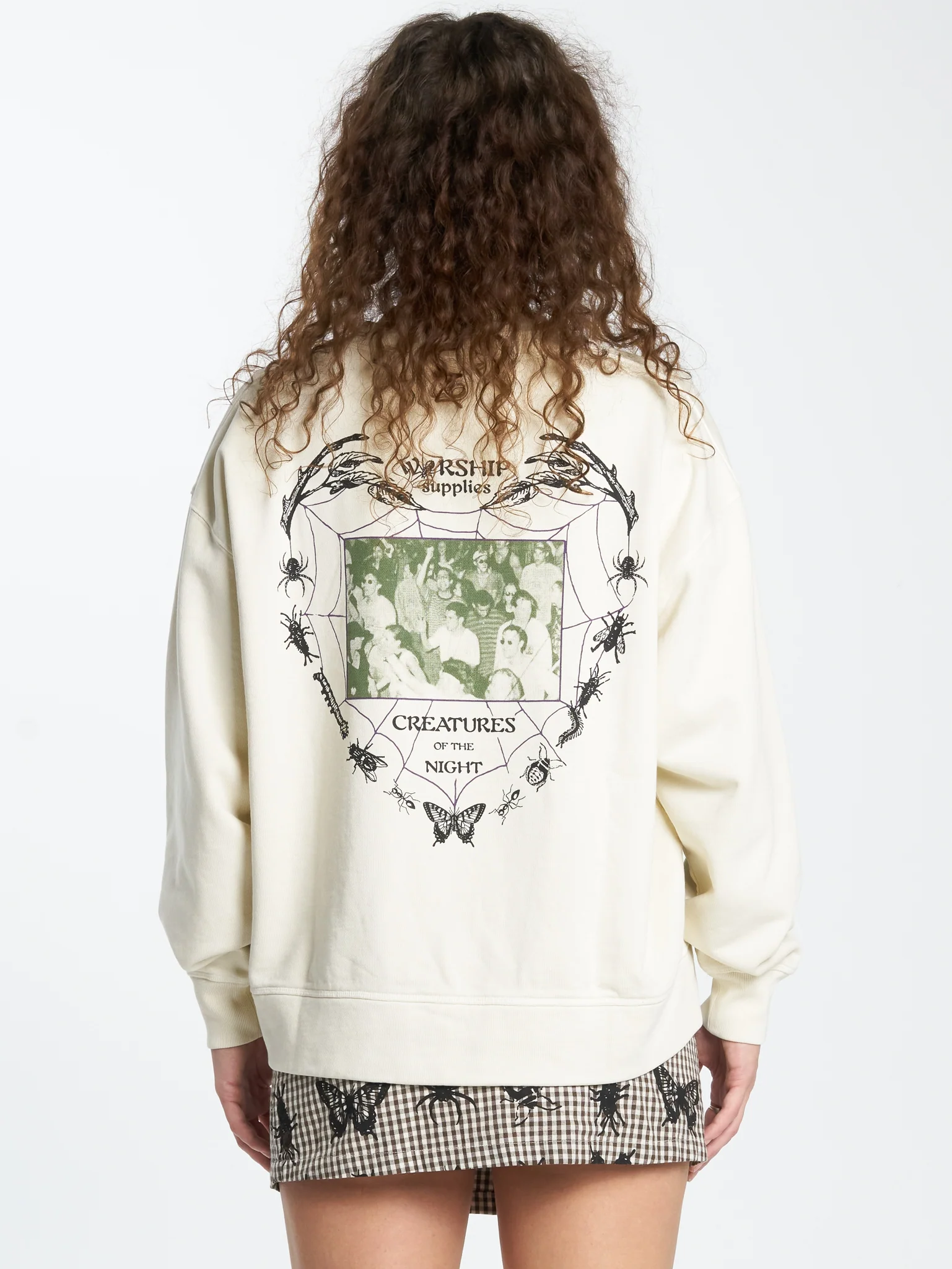 Creatures Box Fit Crew - Bone - Image 2
