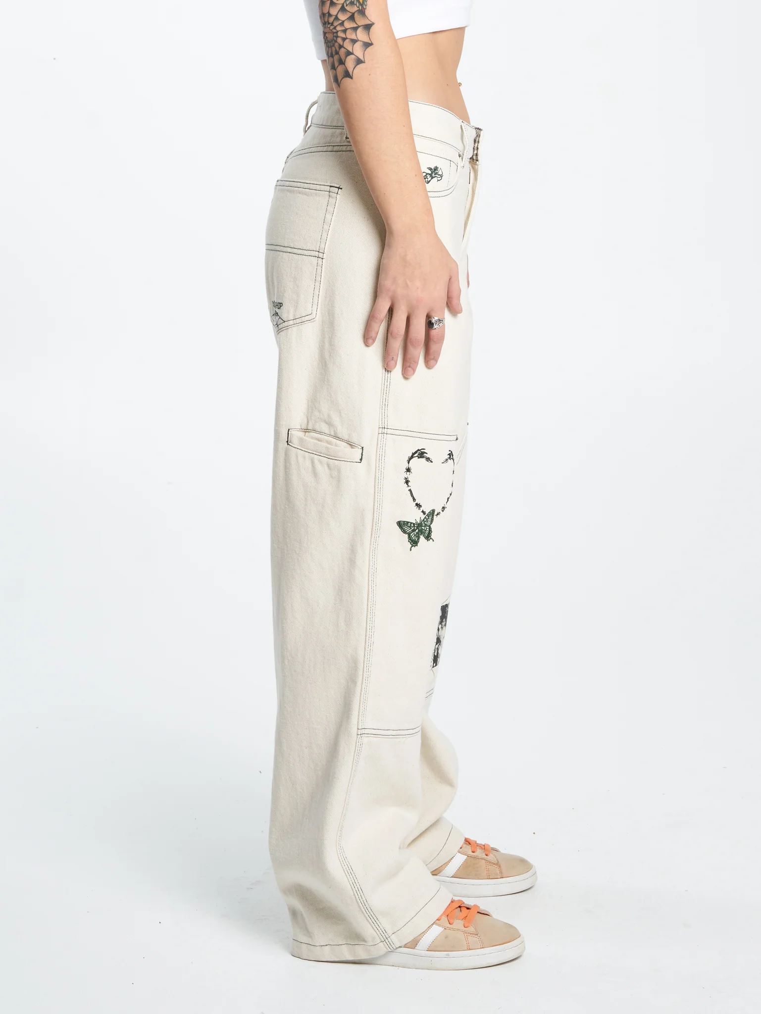Creatures Double Knee Sloucher Jean - Unbleached - Image 4