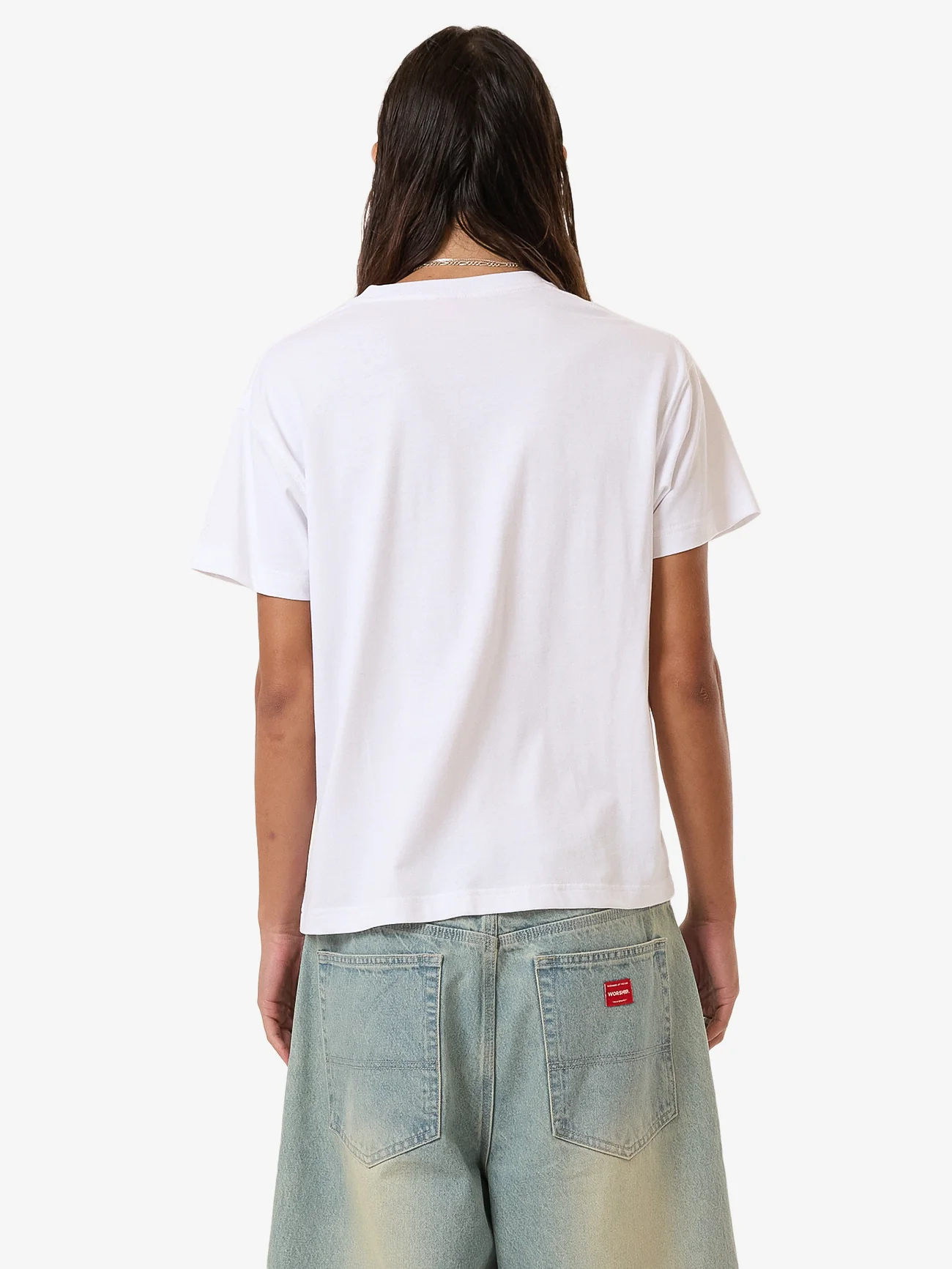Croak Fitted Tee - White - Image 2